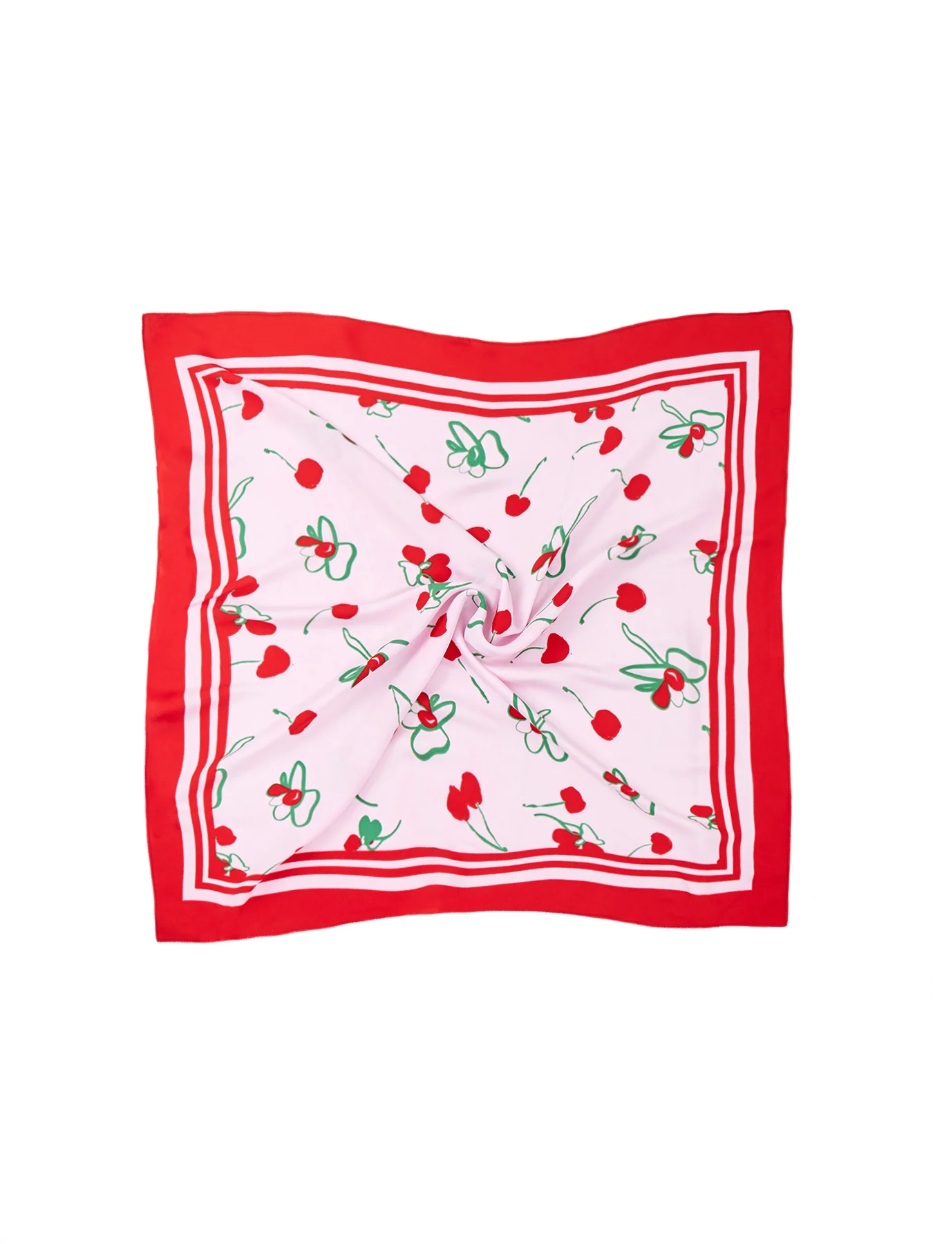 Jarina Square Scarf Red