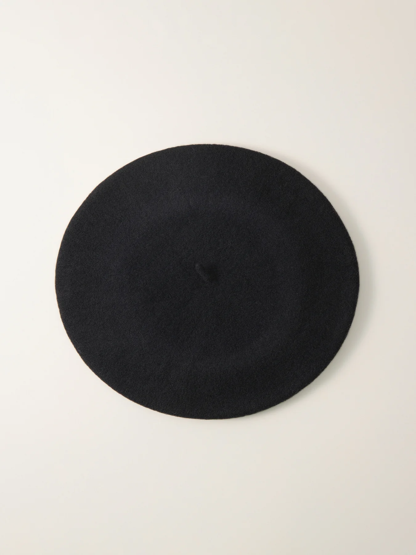 French Wool Beret Black - Image 2
