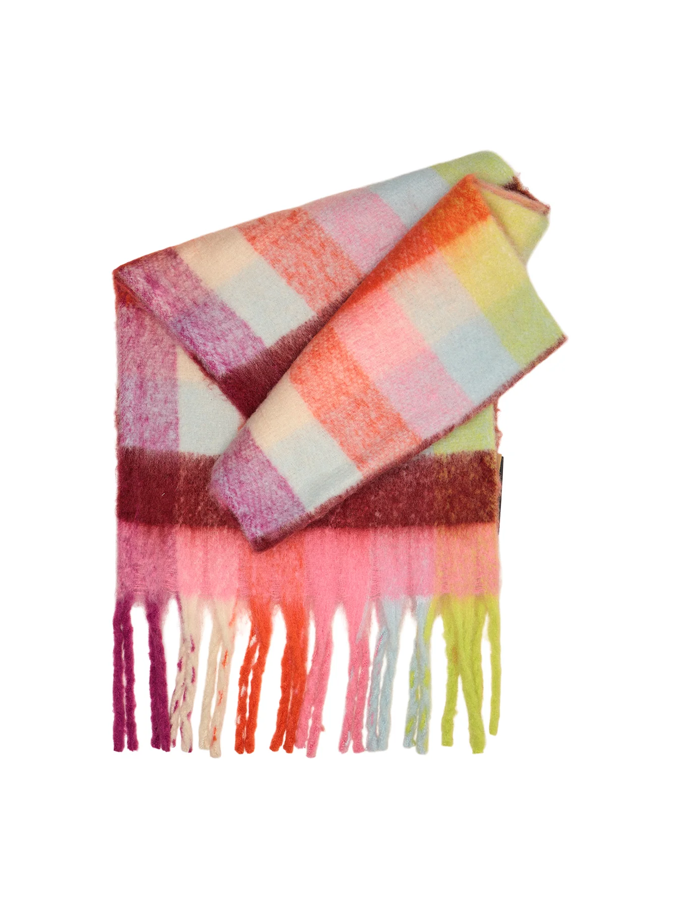 Jikka Check Scarf Orange
