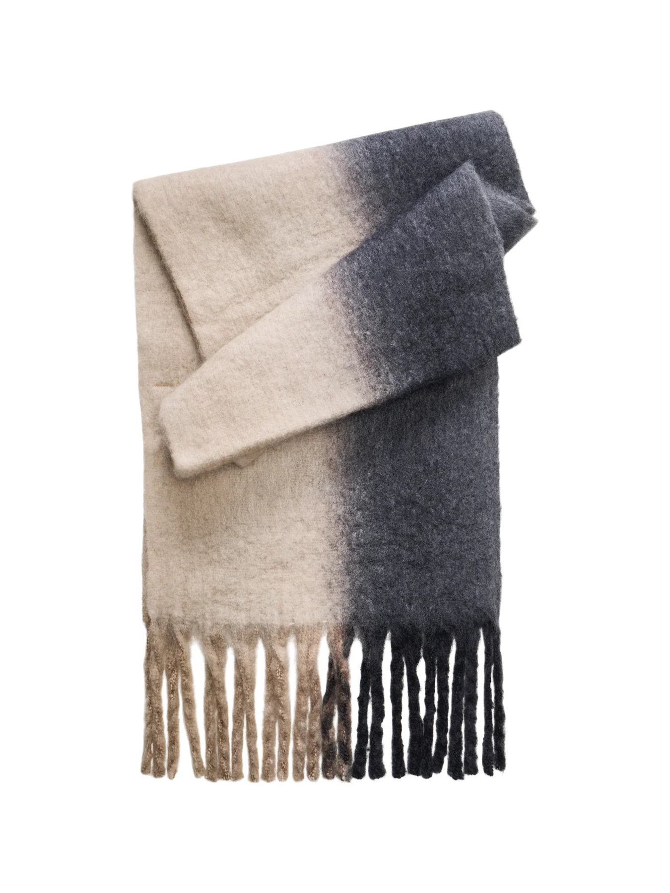 Jocca Stripe Ombre Scarf Beige