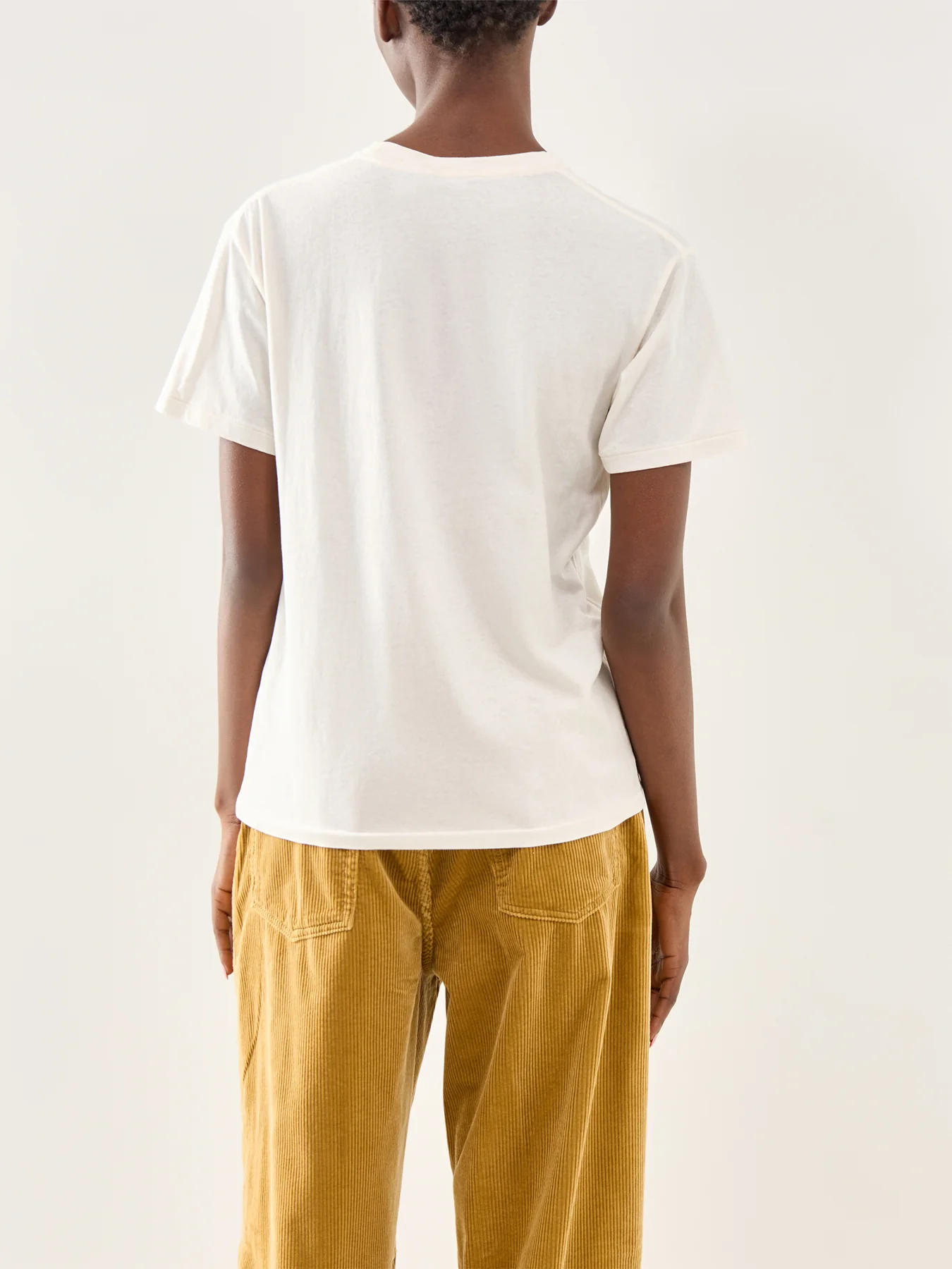 Bear Short Sleeve Cotton T-Shirt White - Image 5