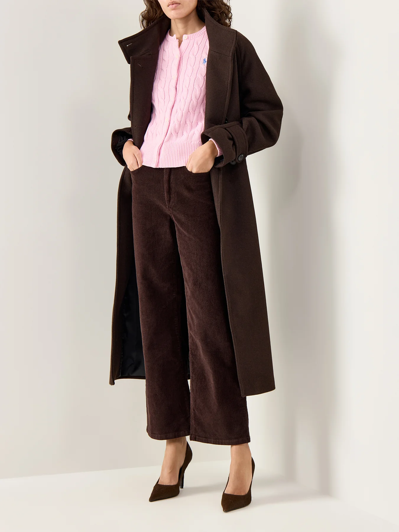 Cotton Cable LS Cardigan Pink - Image 2