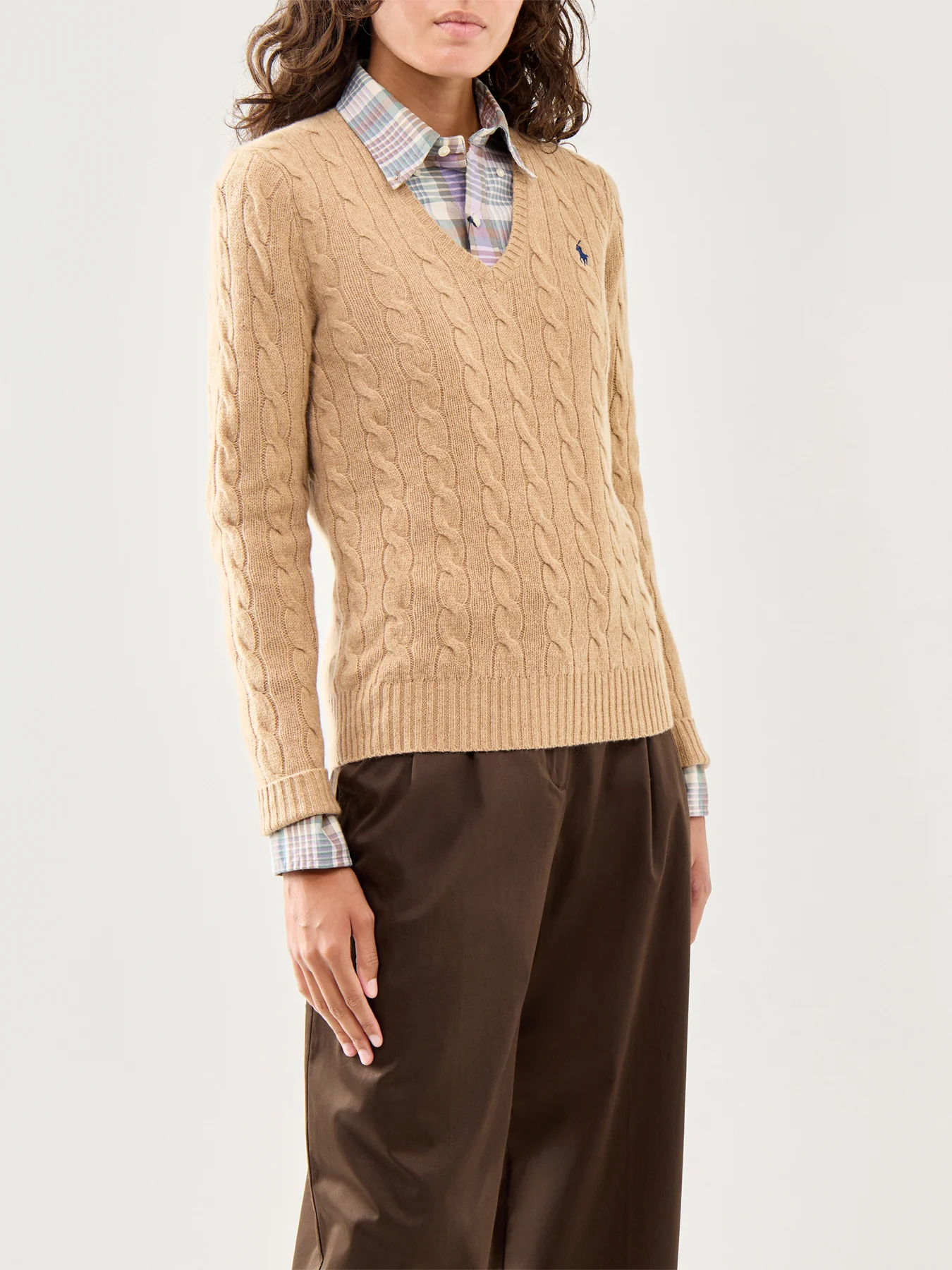 Kimberly Long Sleeve Wool Pullover Brown - Image 4