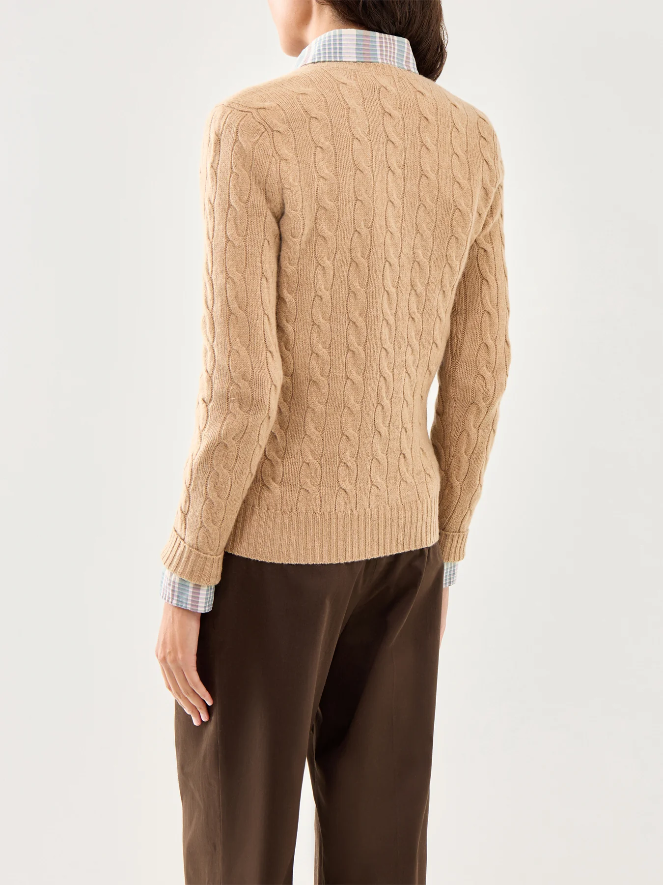 Kimberly Long Sleeve Wool Pullover Brown - Image 5