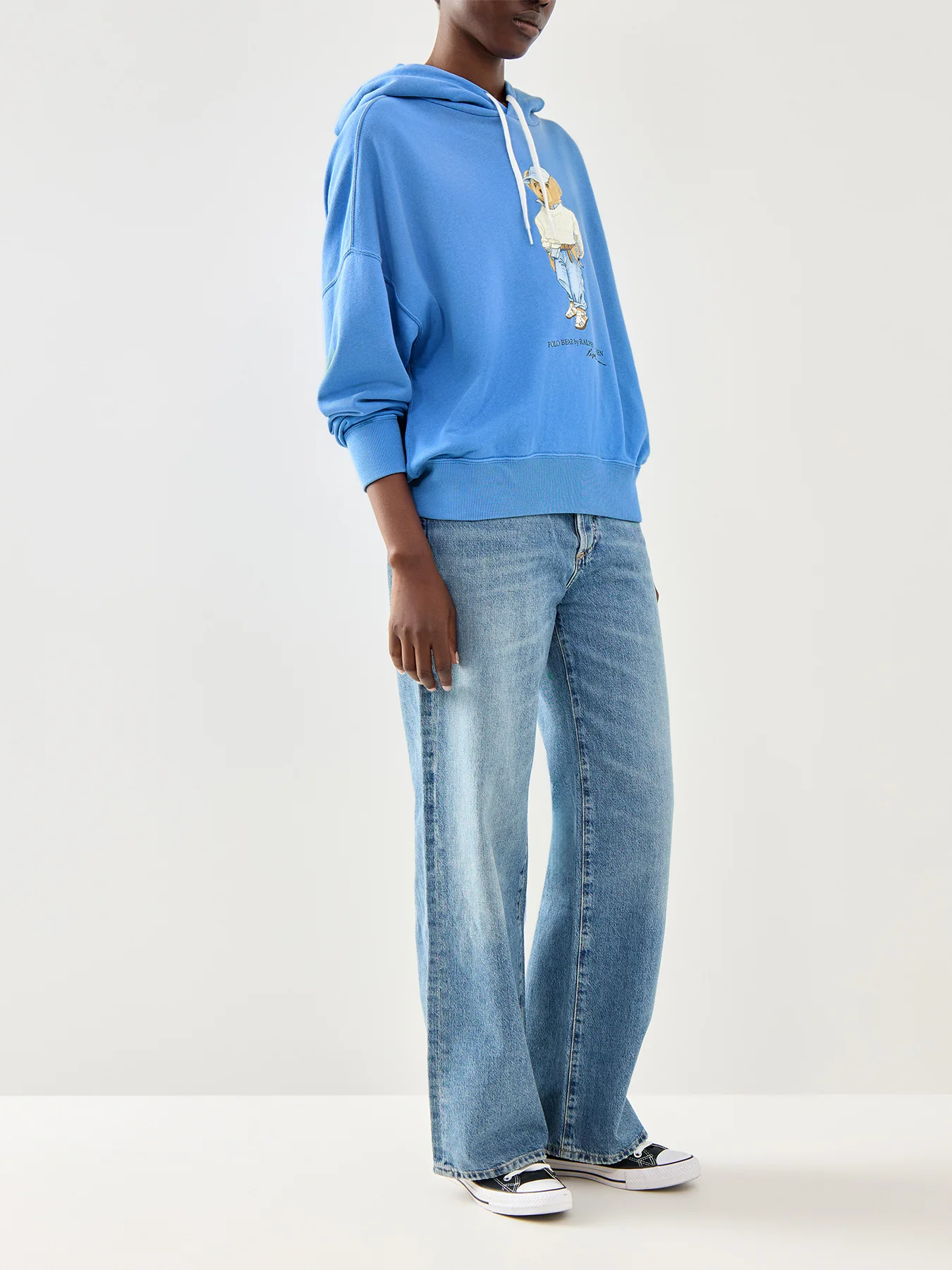 Knit Bear Sweatshirt Summer Blue - Image 2