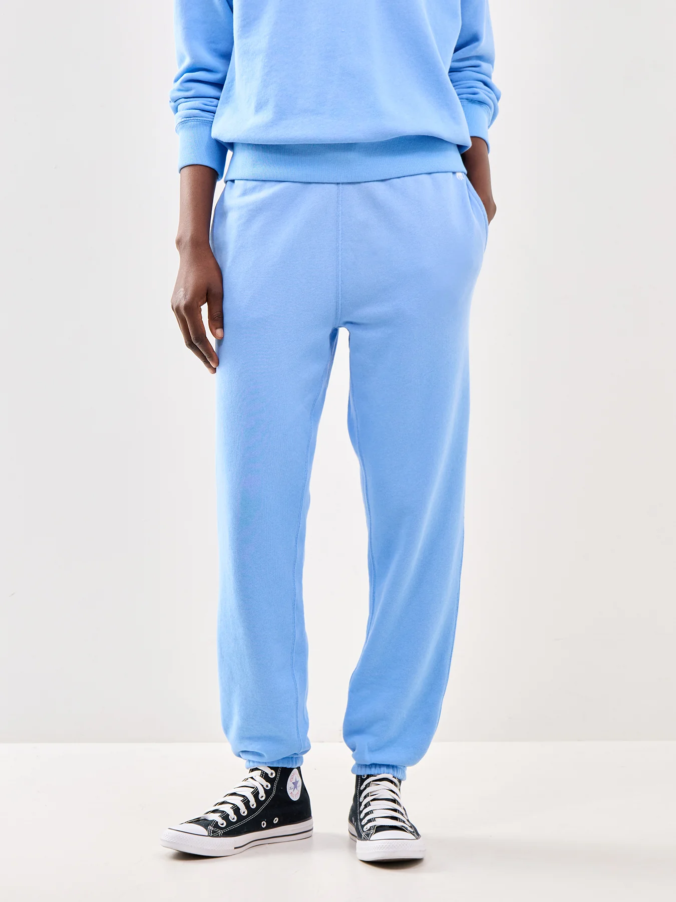 Knit Jogger Pants Blue - Image 4