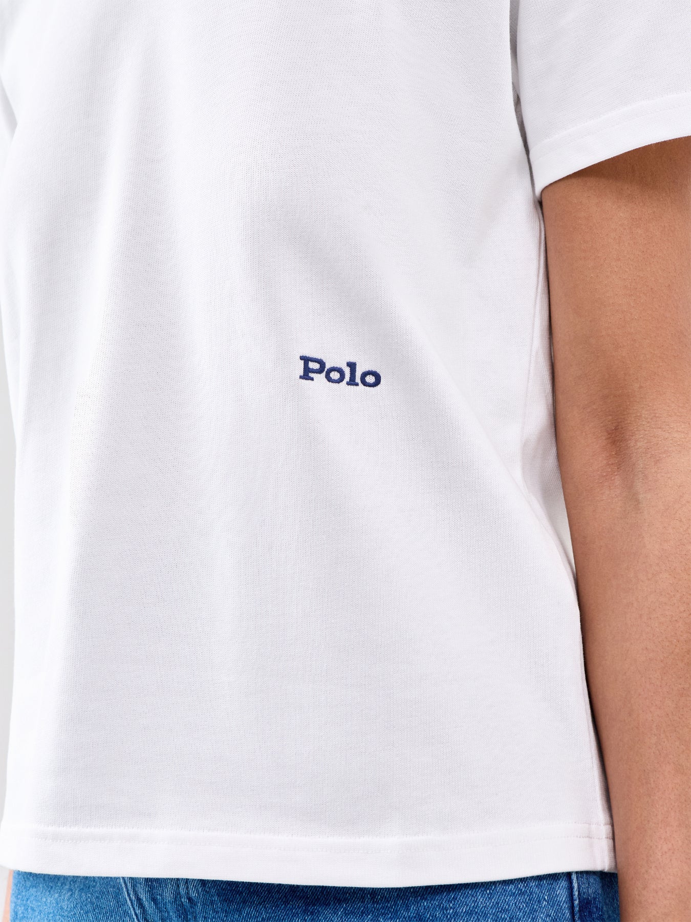 Cotton Short Sleeve T-Shirt White - Image 3