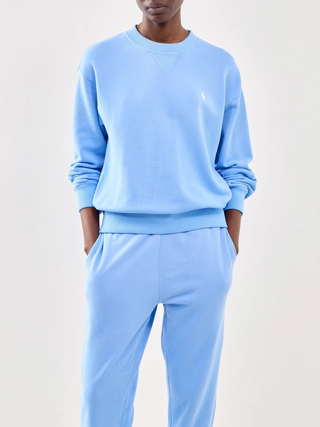 Knit Sweatshirt Blue - Image 4