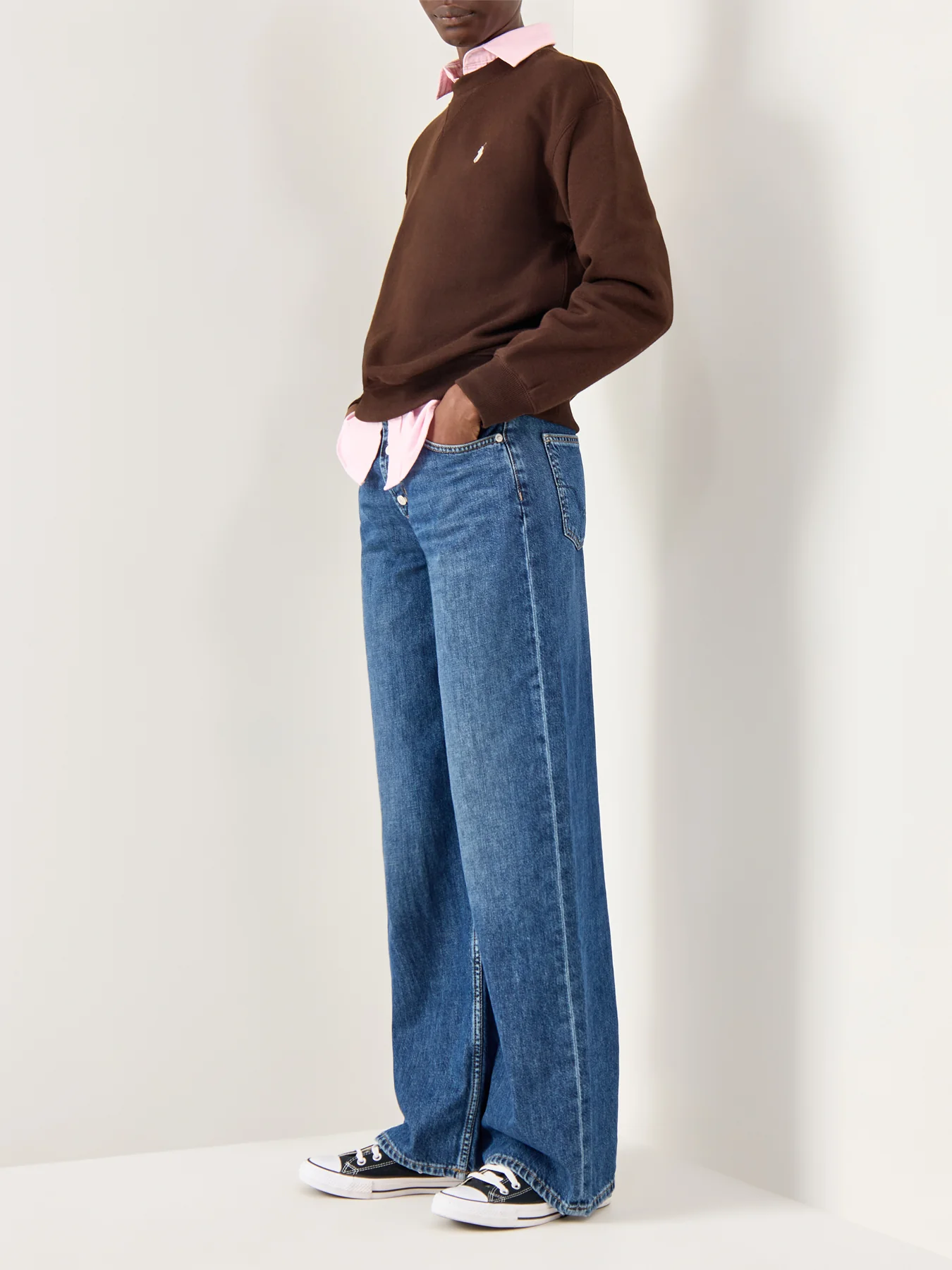Knit Sweatshirt Brown - Image 2