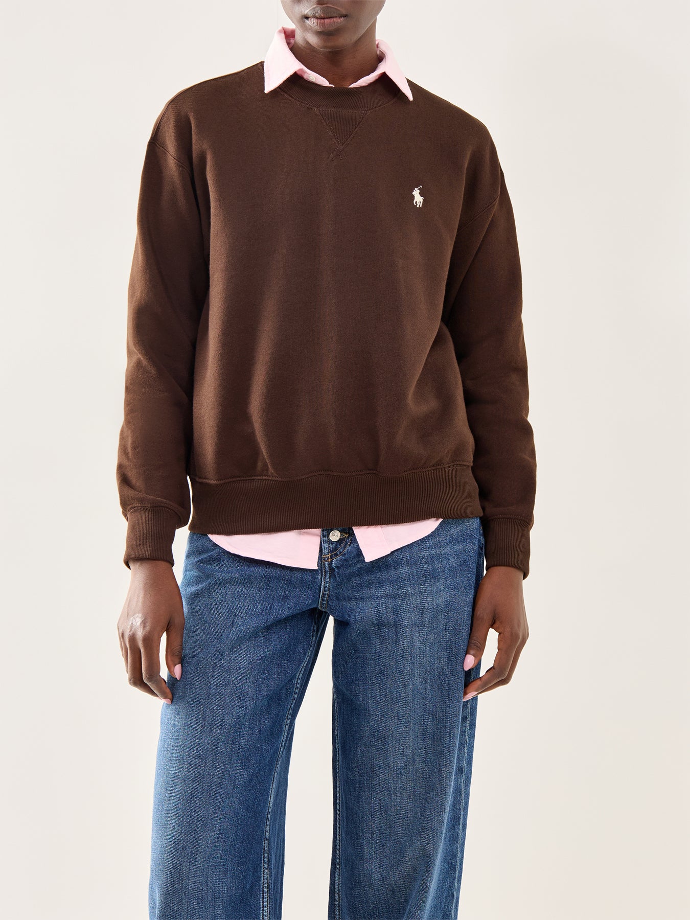 Knit Sweatshirt Brown - Image 4