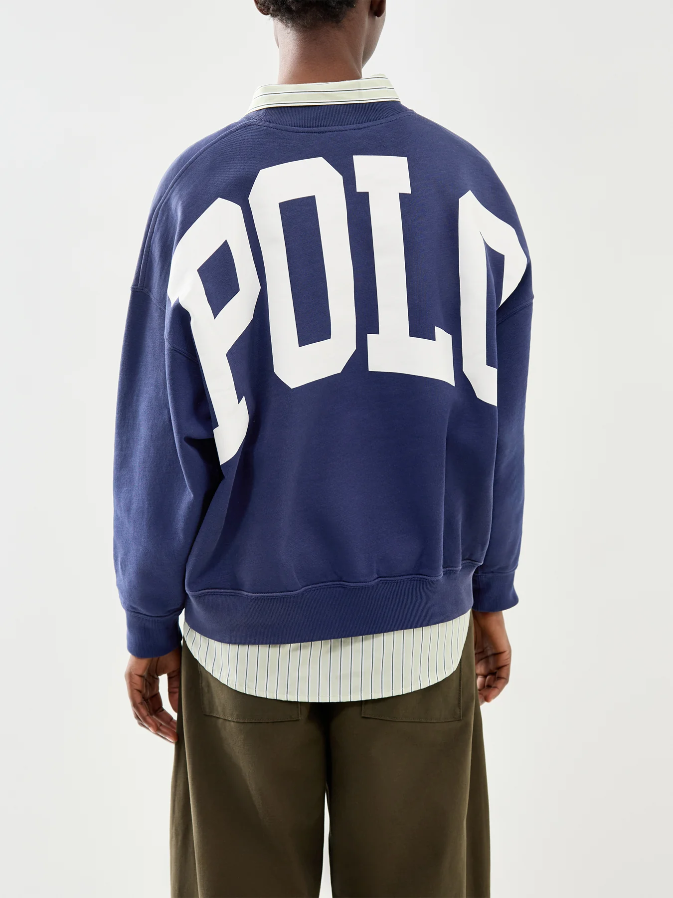 Knit Sweatshirt Navy - Image 5