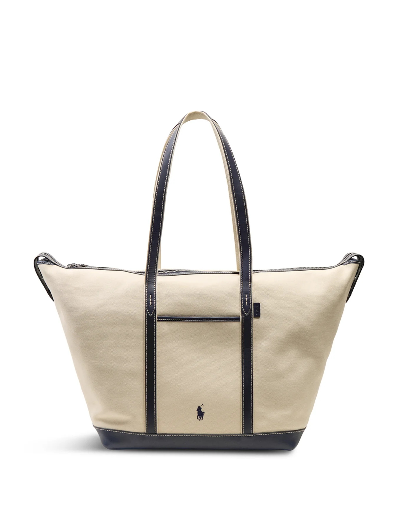 Large Shopper Tote Ecru/Navy