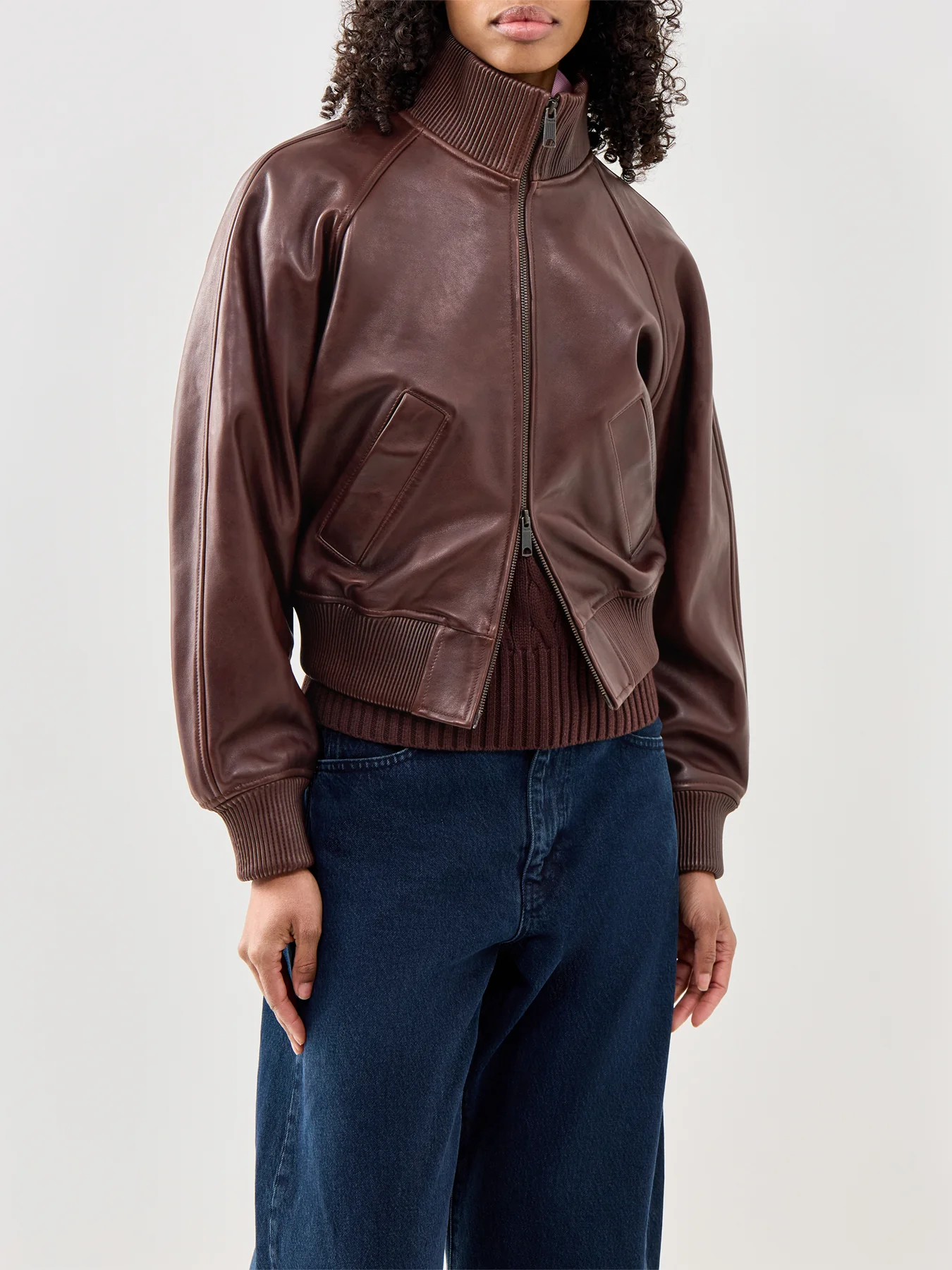 Leather Jacket Brown - Image 4