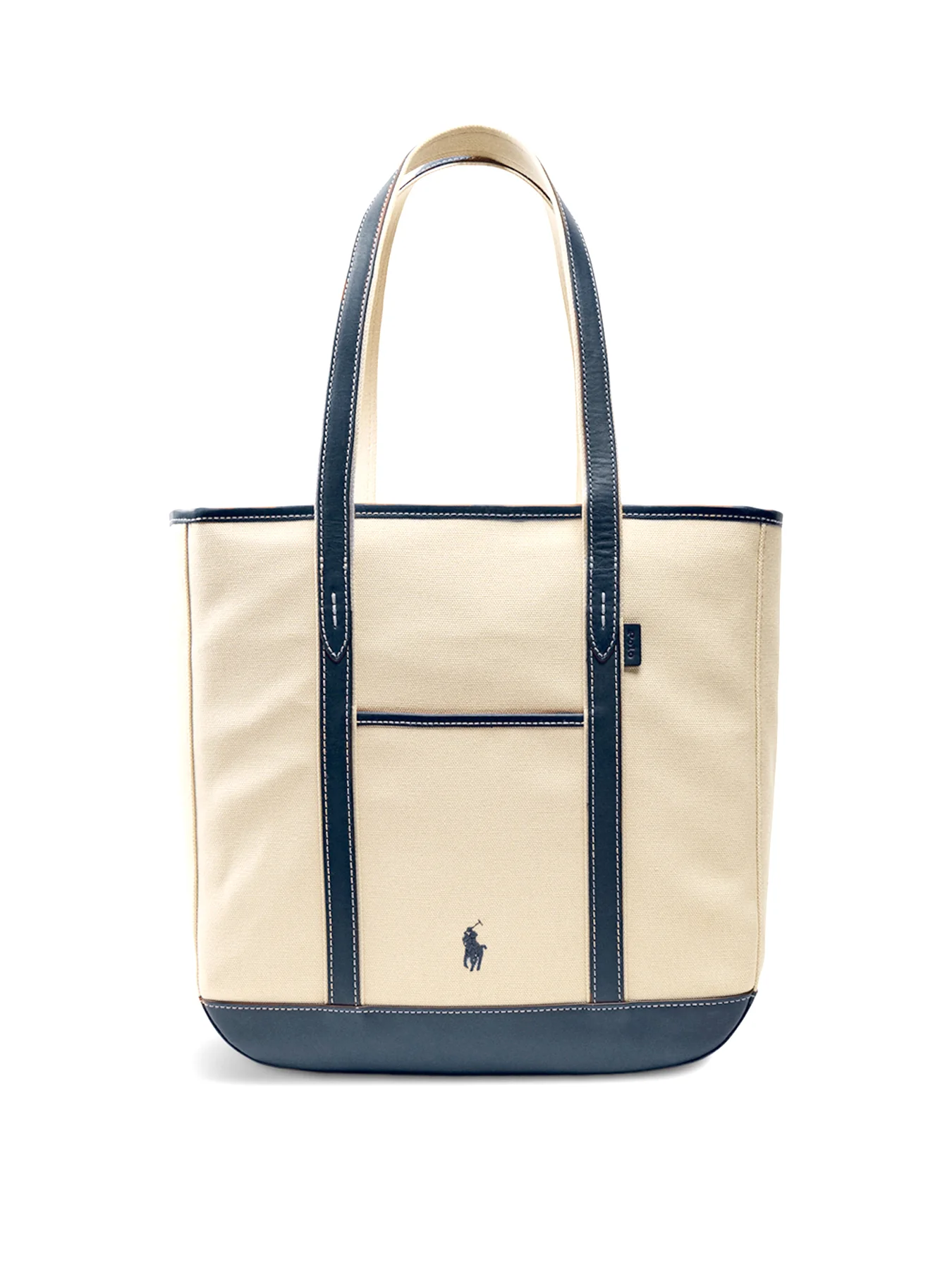 Medium Shopper Tote Ecru/Navy