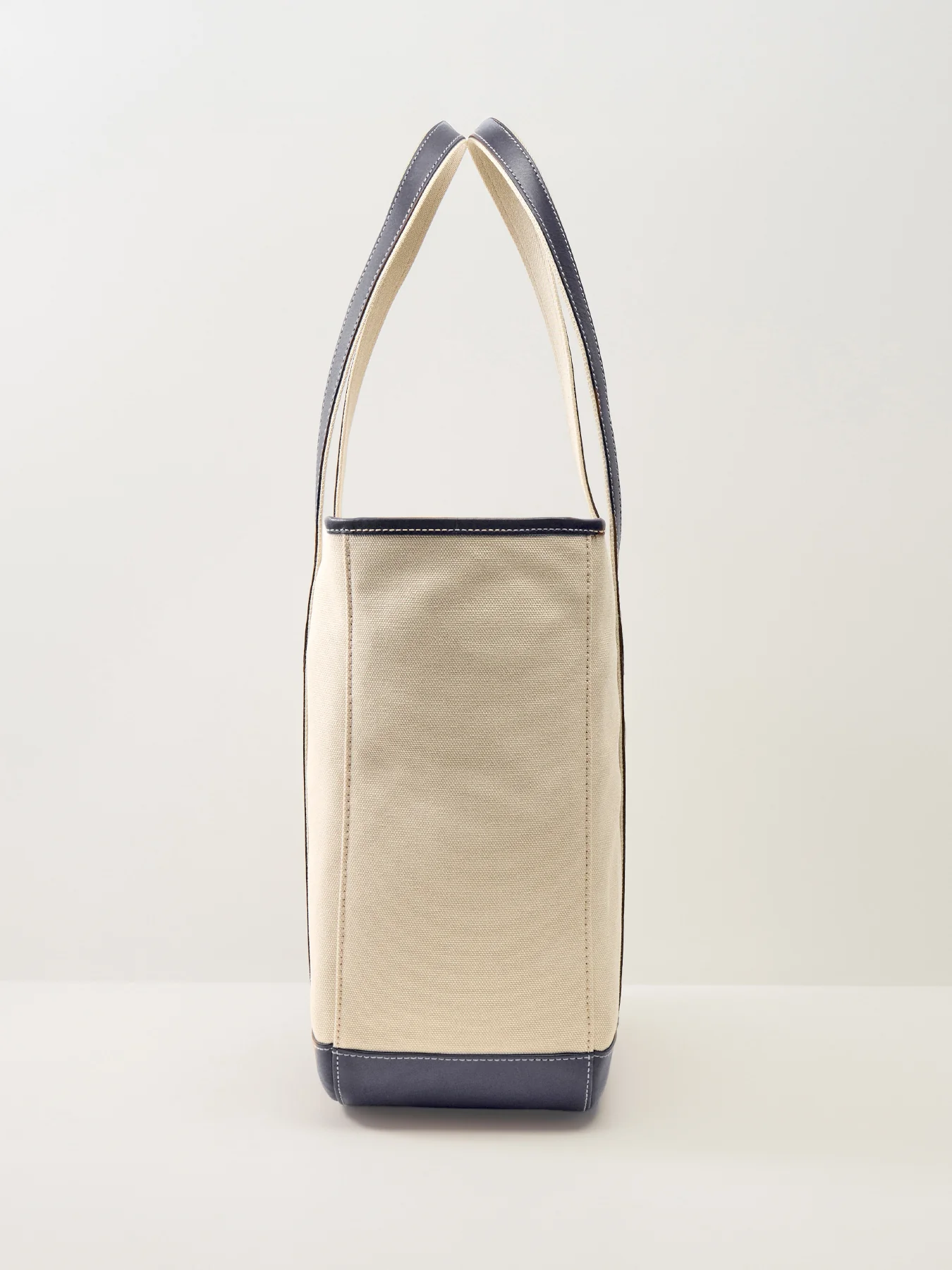 Medium Shopper Tote Ecru/Navy - Image 4