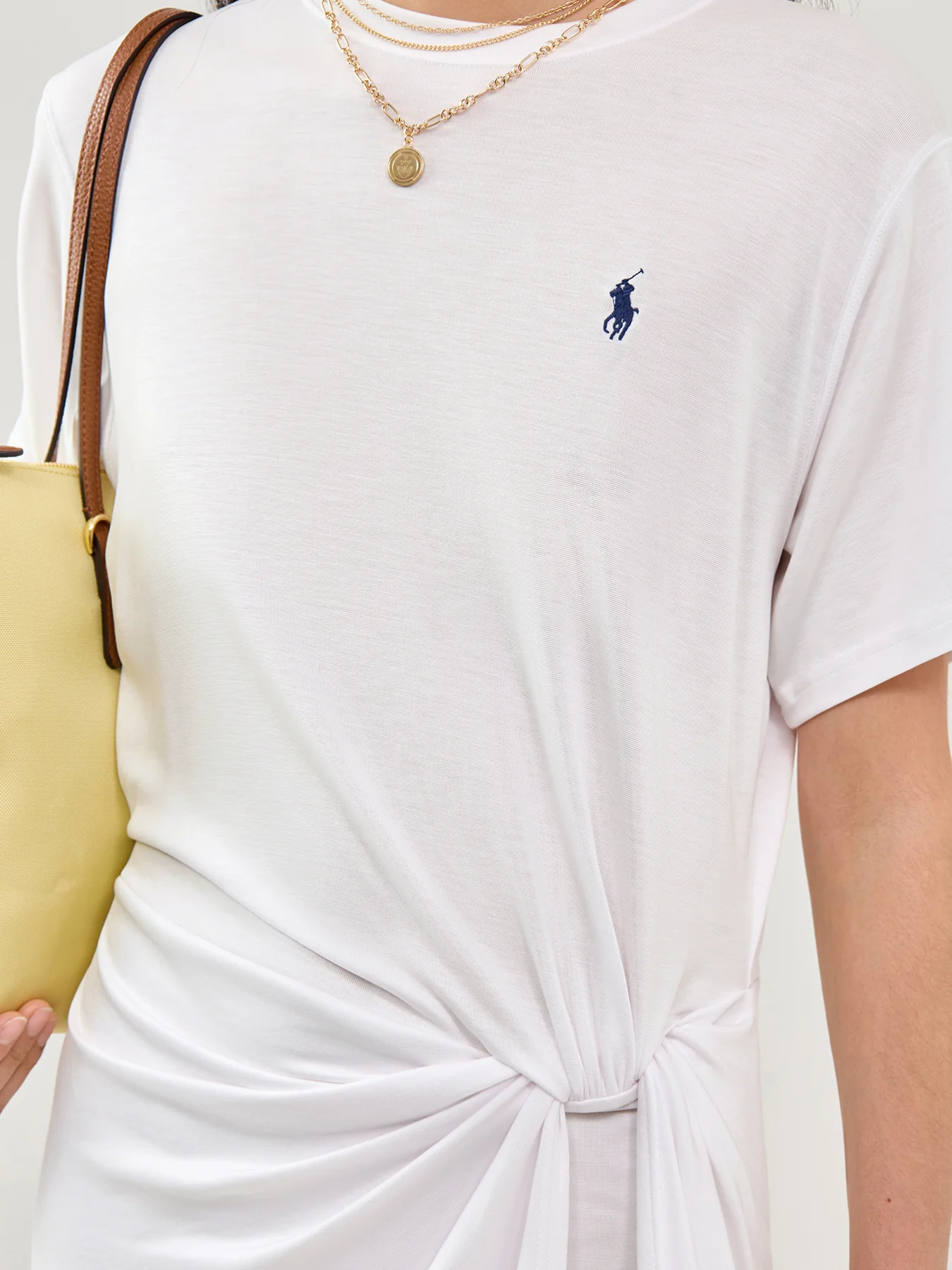 Midi T-Shirt Dress White - Image 3