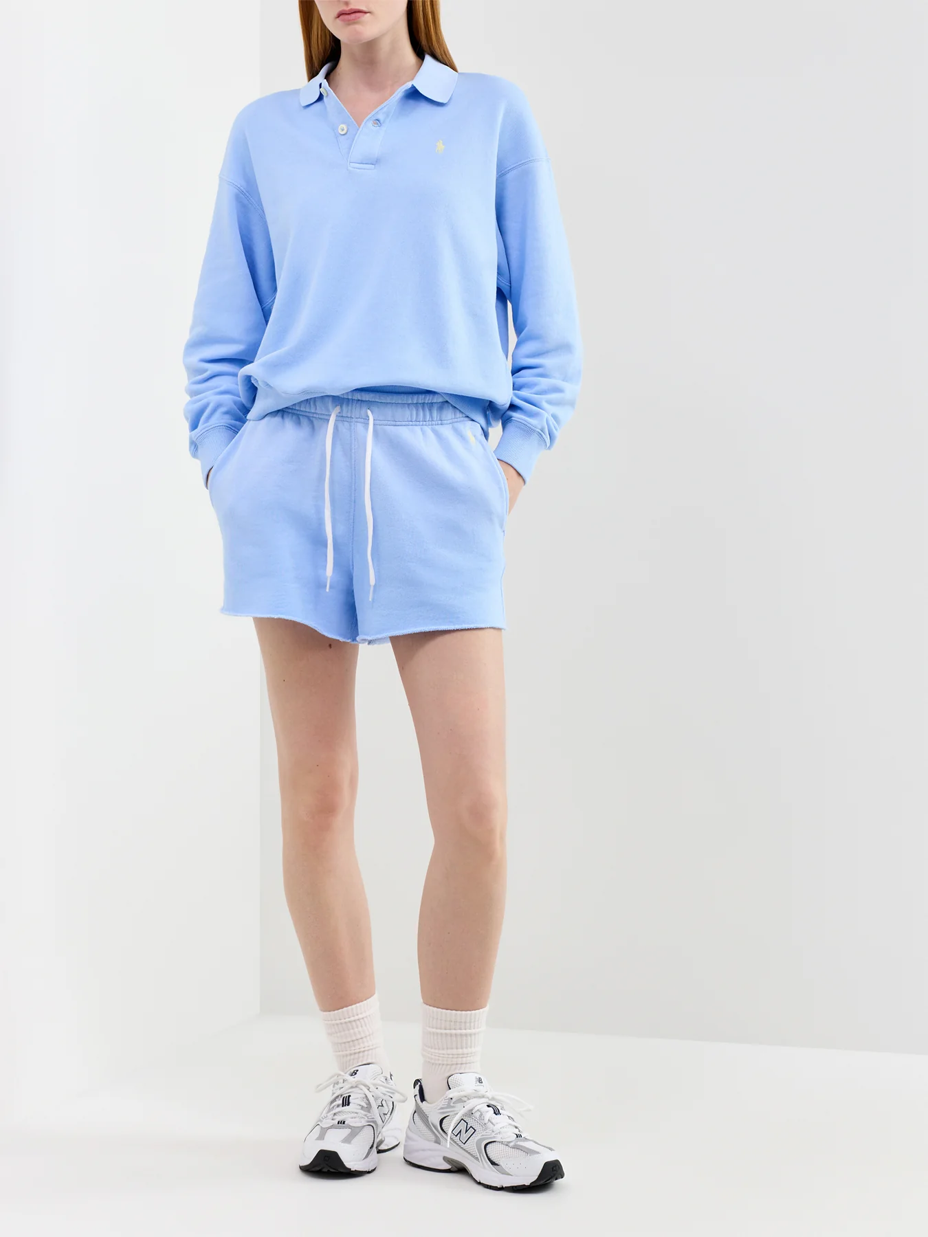 Polo Knit Sweatshirt Blue - Image 2