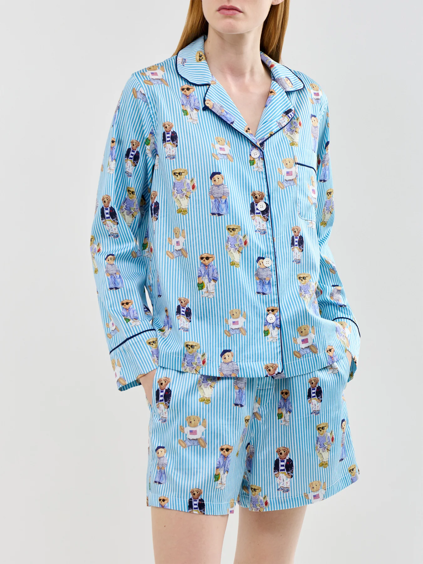 Shirting Stripes Sleep Boxer Blue - Image 2