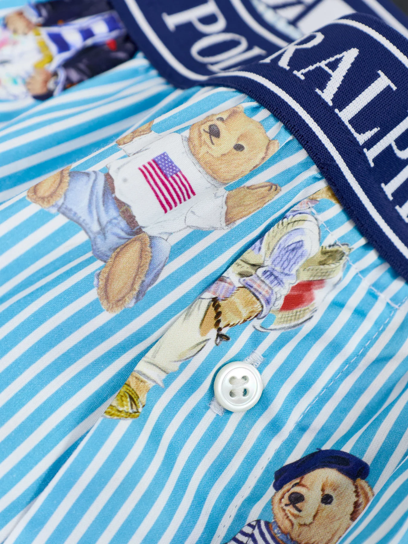 Shirting Stripes Sleep Boxer Blue - Image 4