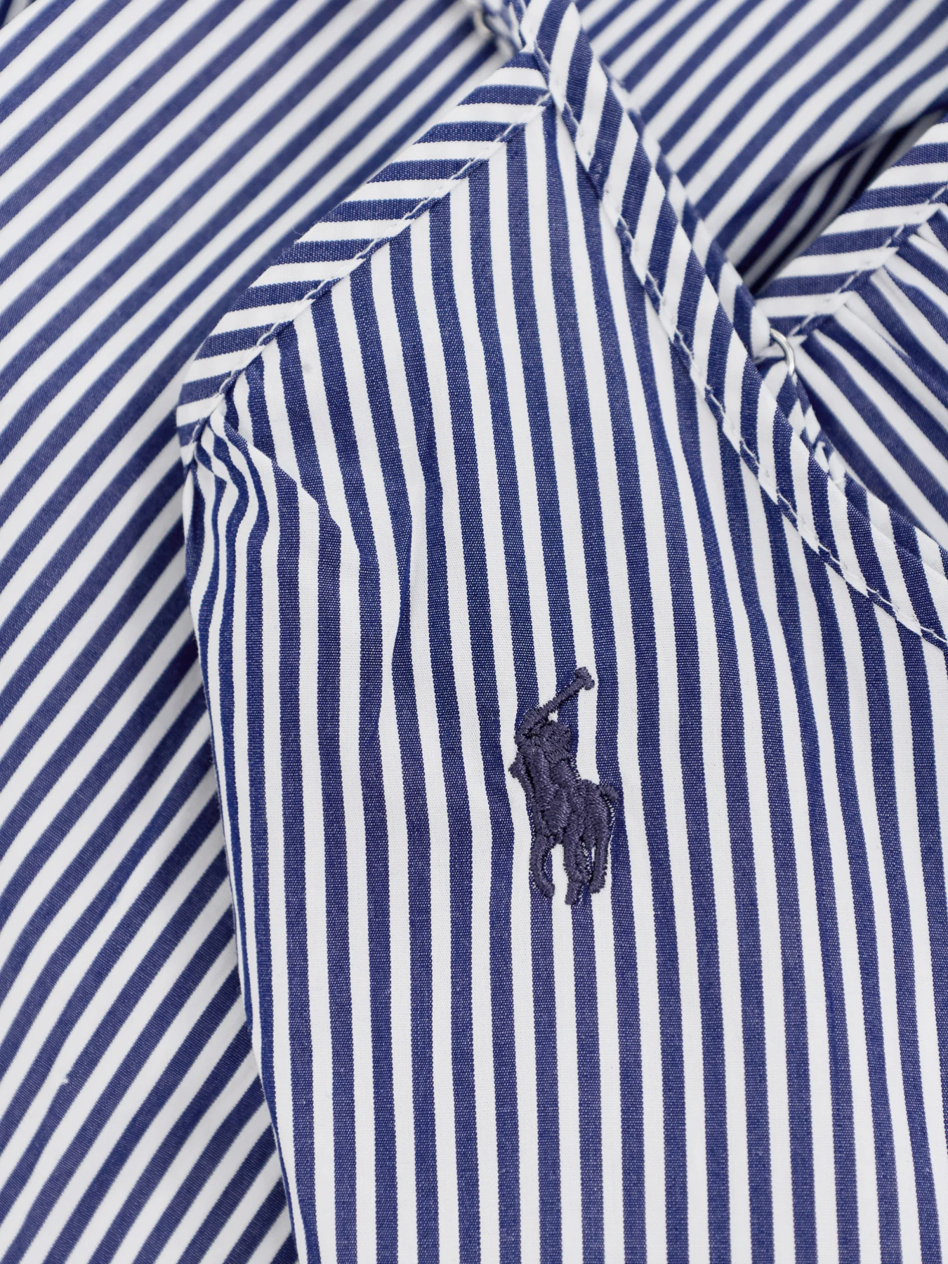 Shirting Stripes Slip Dress Blue - Image 3