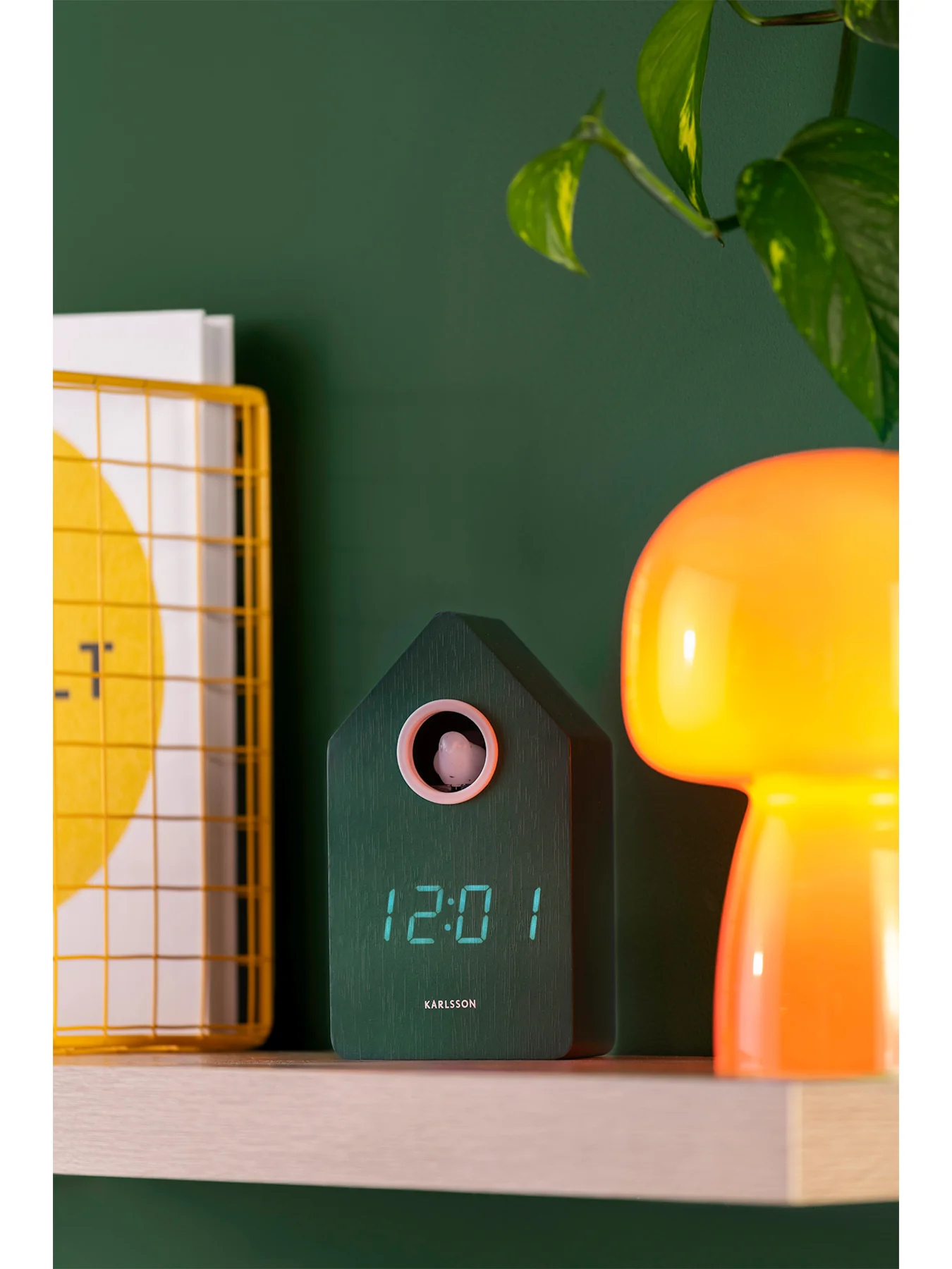 Cuckoo LED Alarm Clock Green - Image 3