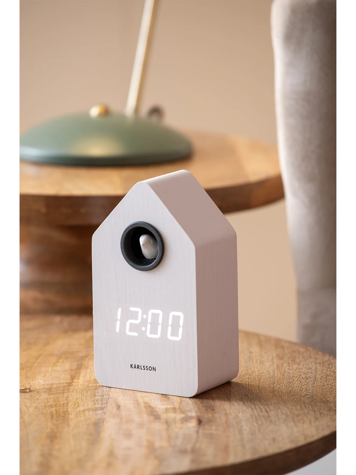 Cuckoo LED Alarm Clock White - Image 3