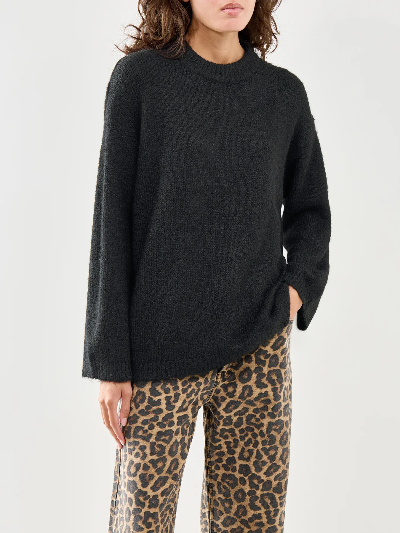 Cece Fluffy Jumper Black - Image 4