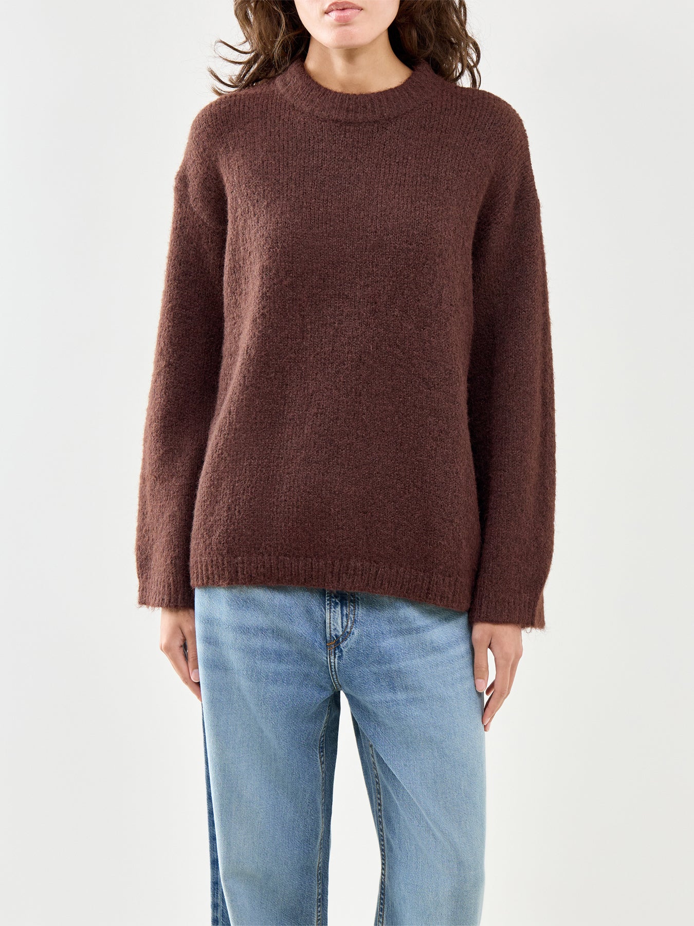 Cece Fluffy Jumper Brown - Image 4