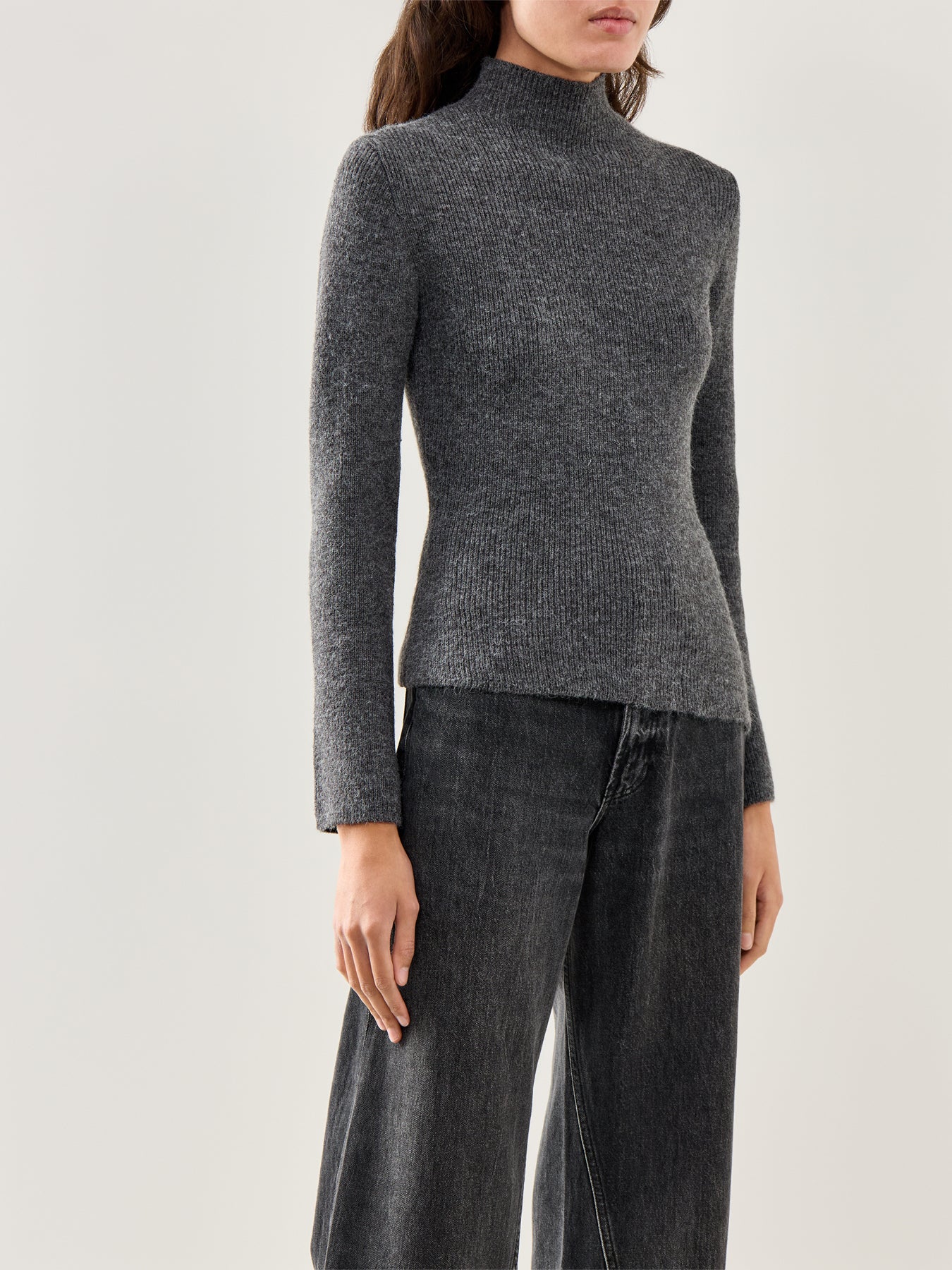 Odyssey A-Line Knit Top Grey - Image 4