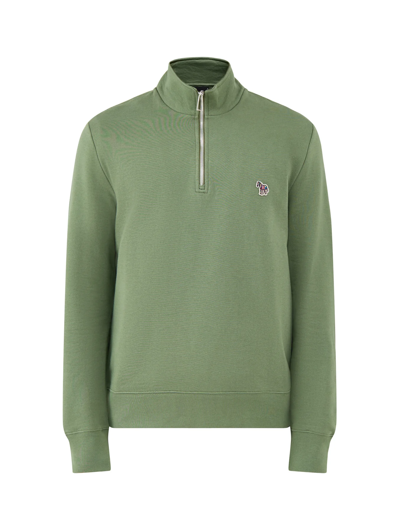 Zebra Quarter Zip Sweatshirt Olive