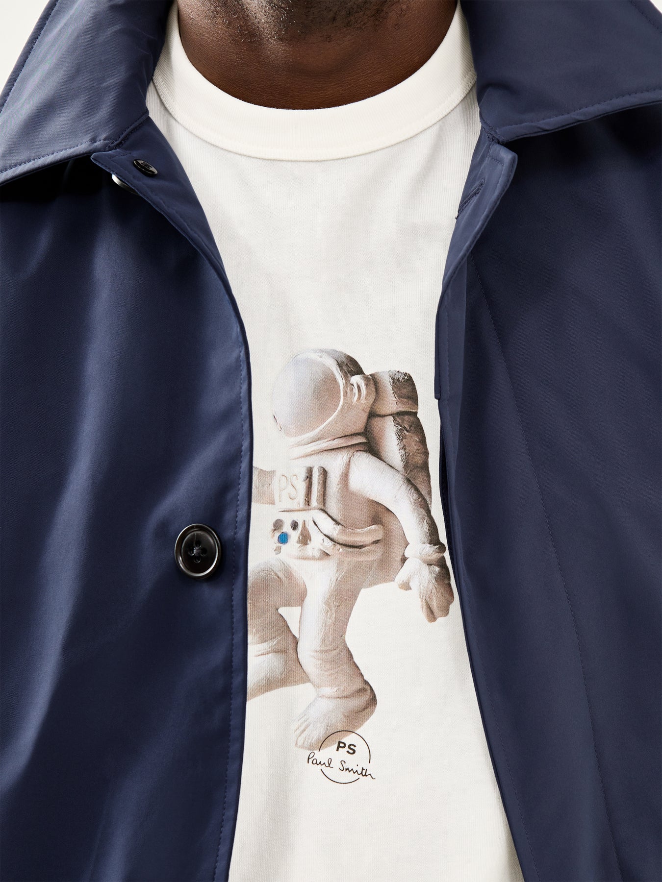 Astronaut Graphic T-Shirt White - Image 3