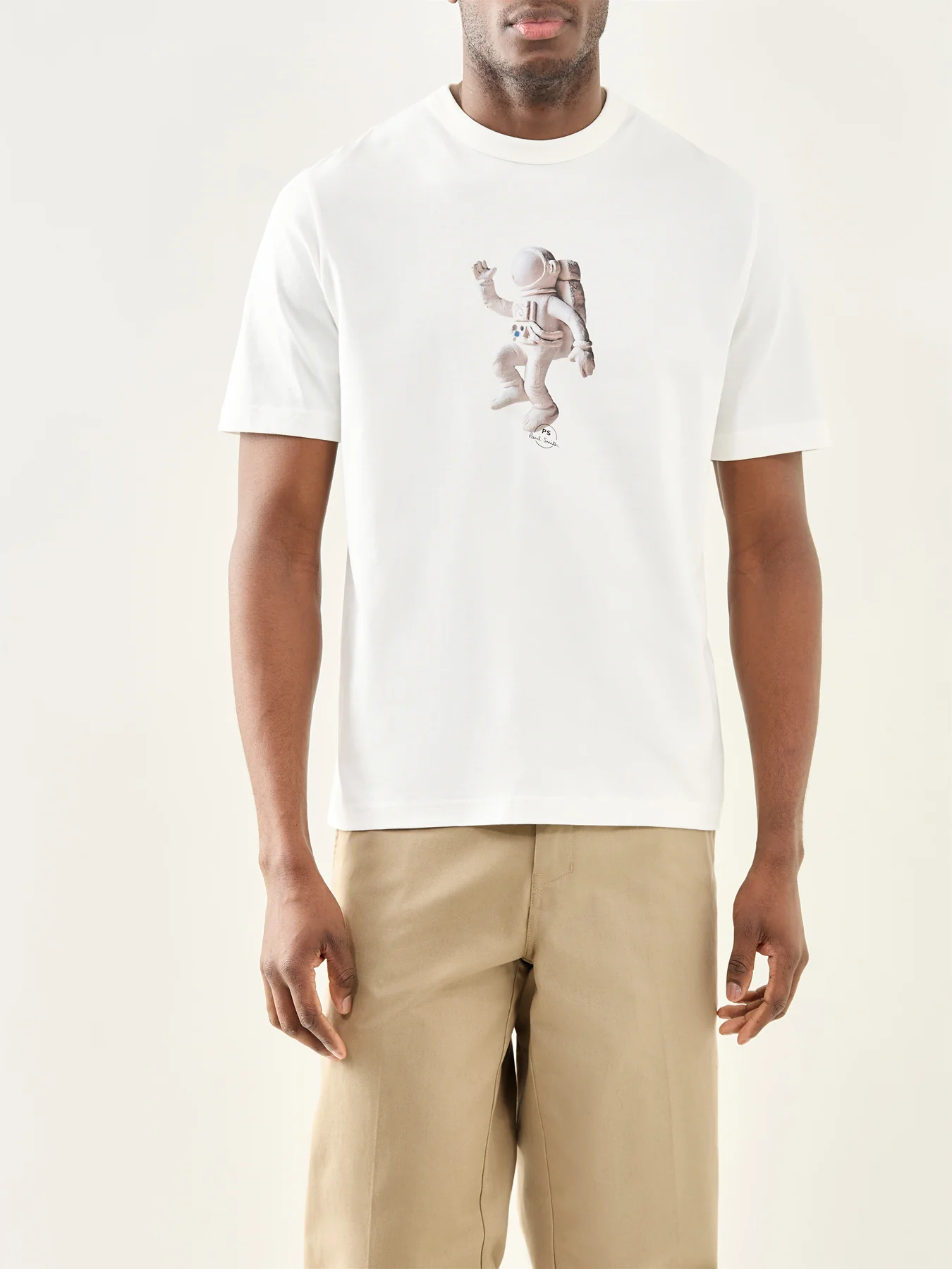 Astronaut Graphic T-Shirt White - Image 4