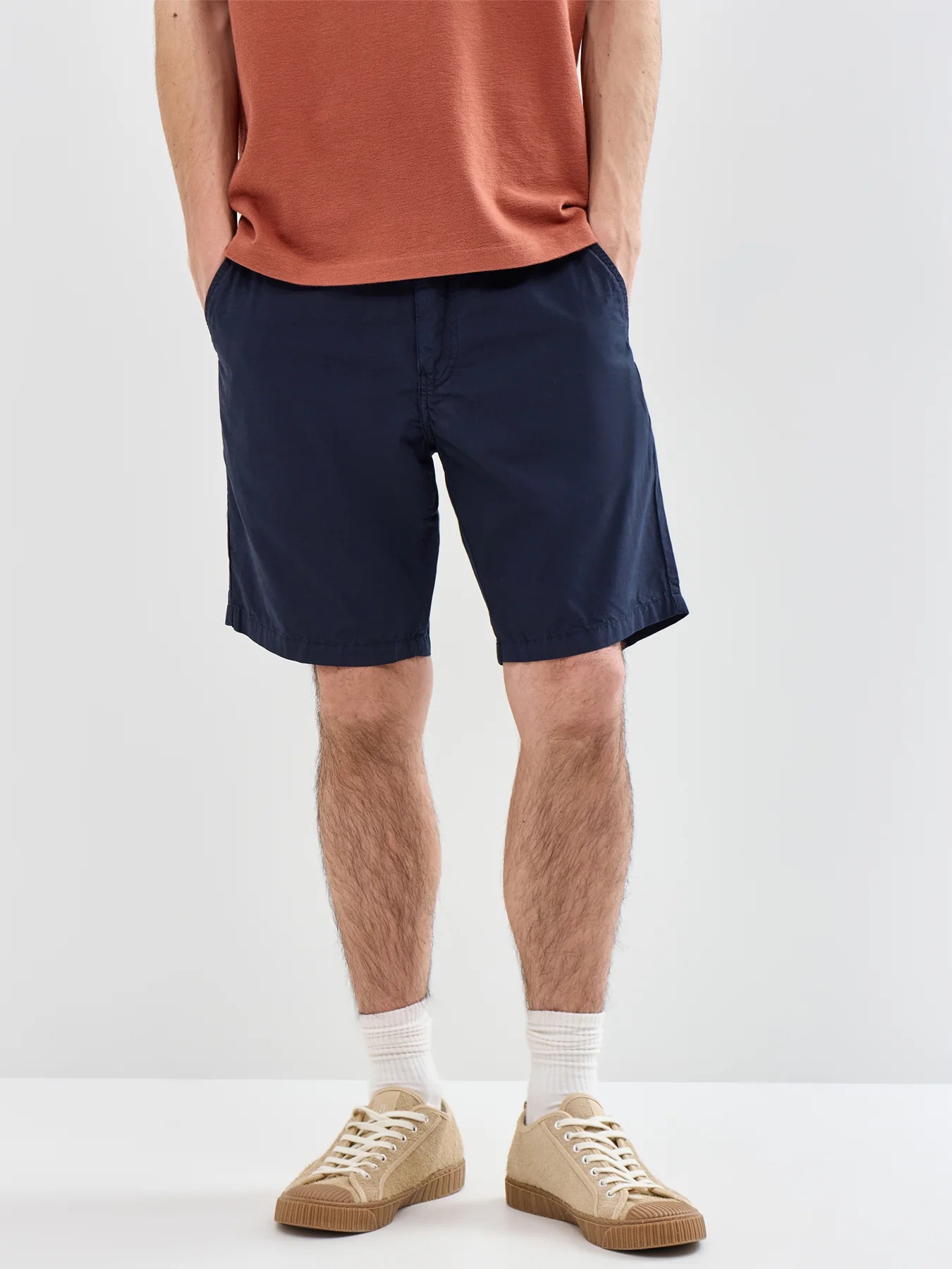 Classic Light Cotton Shorts Blue - Image 4