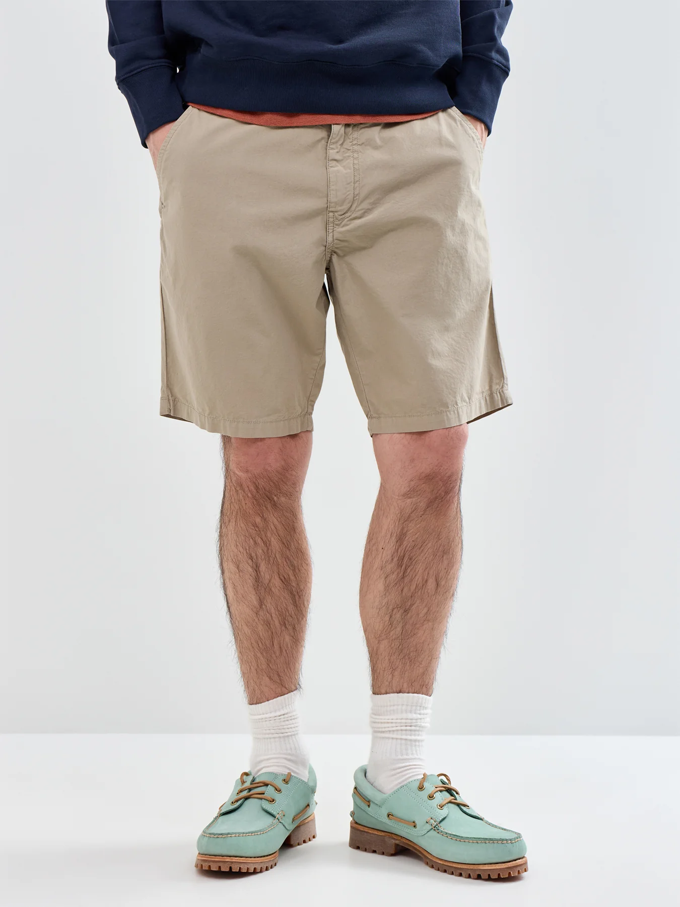 Classic Light Cotton Shorts Brown - Image 4