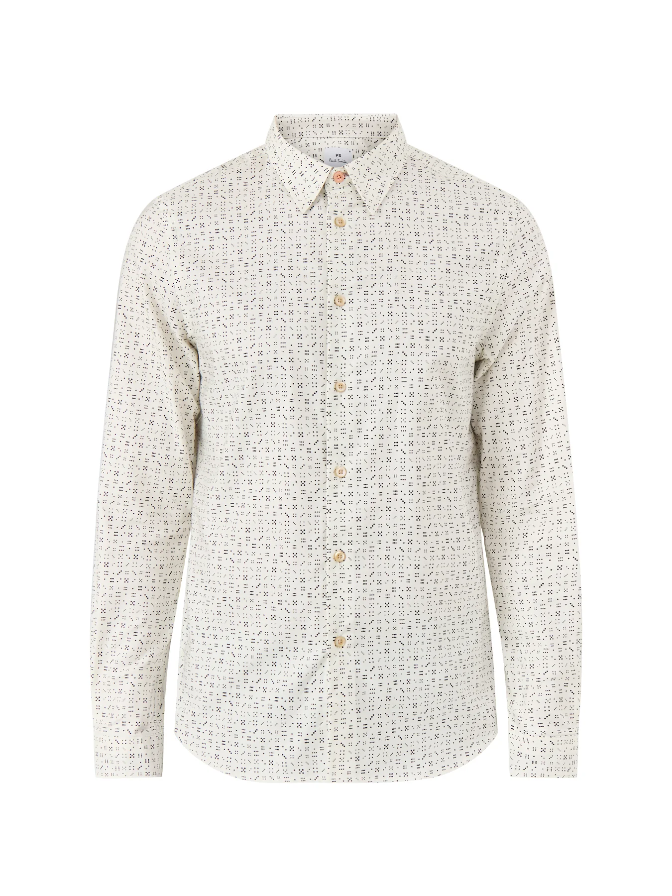 Dice Dots Oxford Shirt White