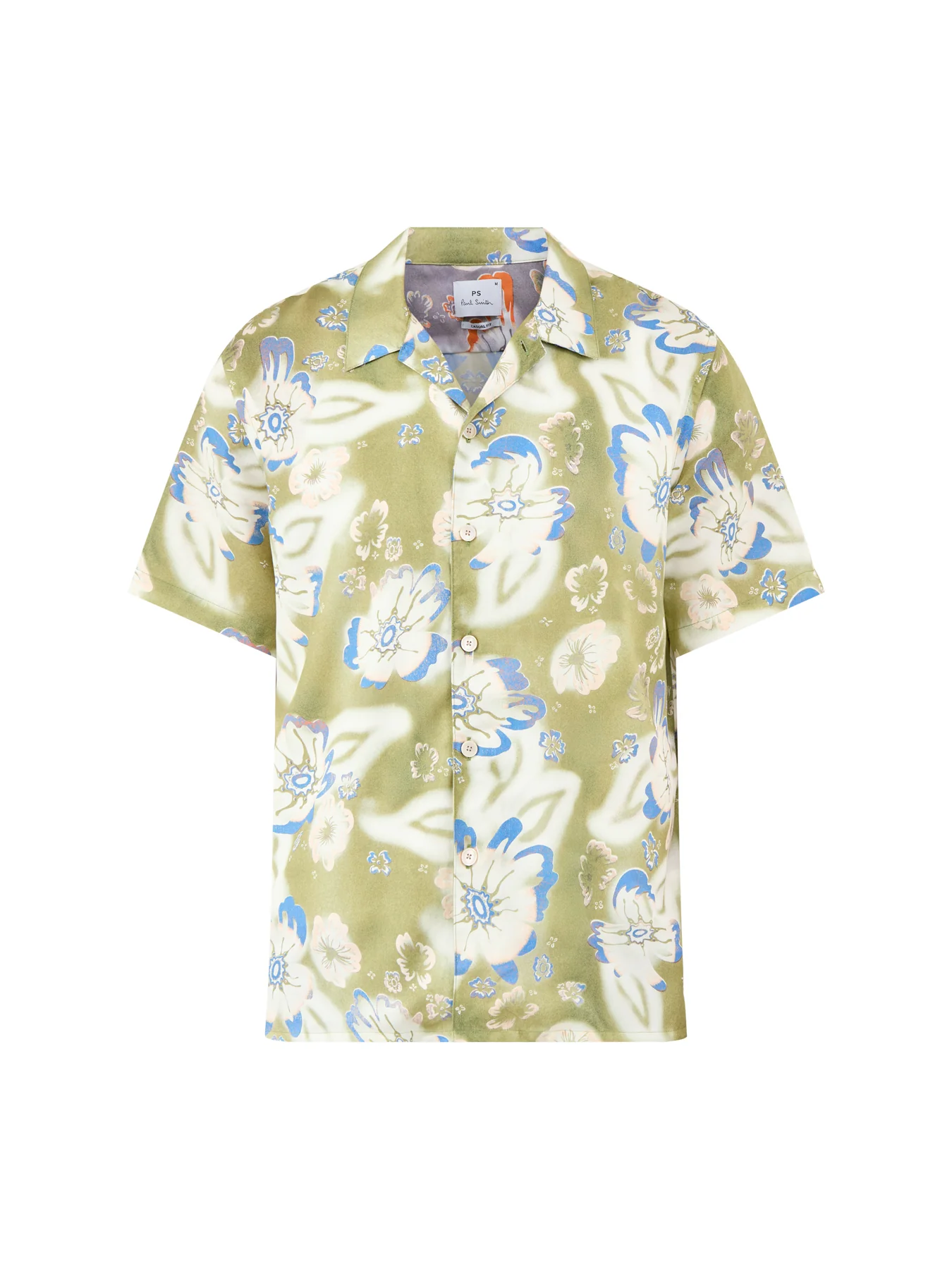 Floral Short Sleeve Shirt Green