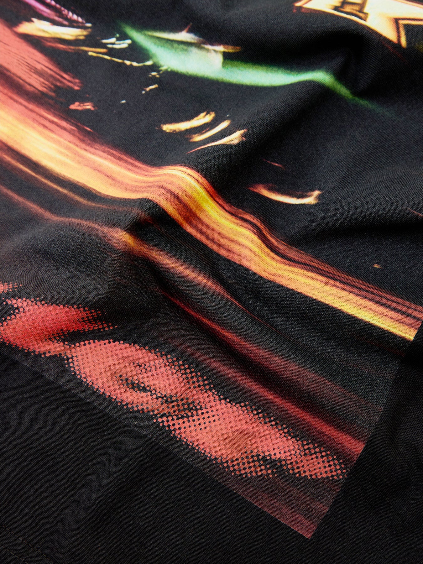 Funfair Print Short Sleeves Tee Black - Image 3