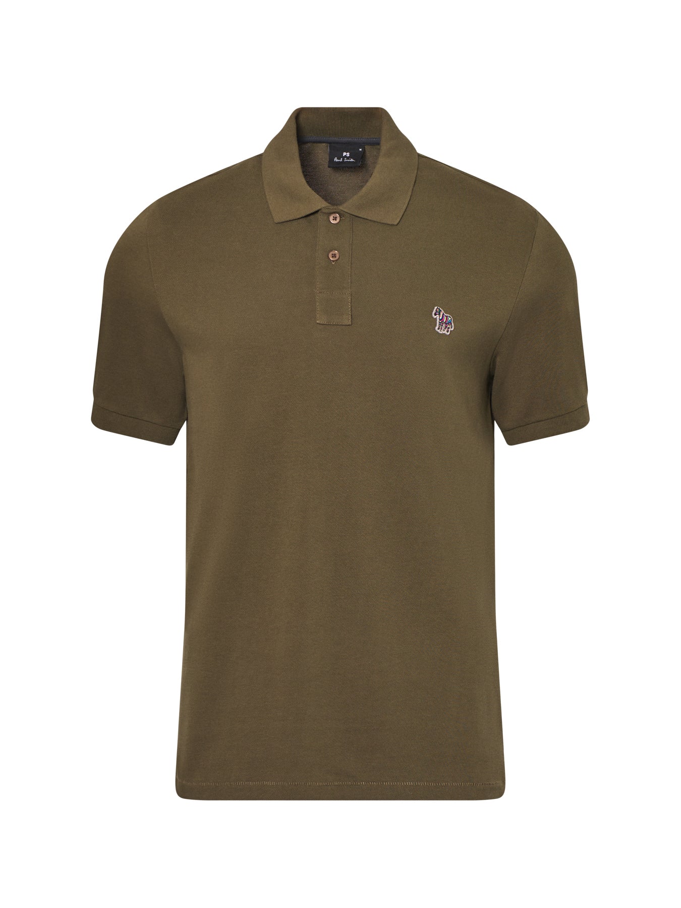 Zebra Detail Polo Shirt Green