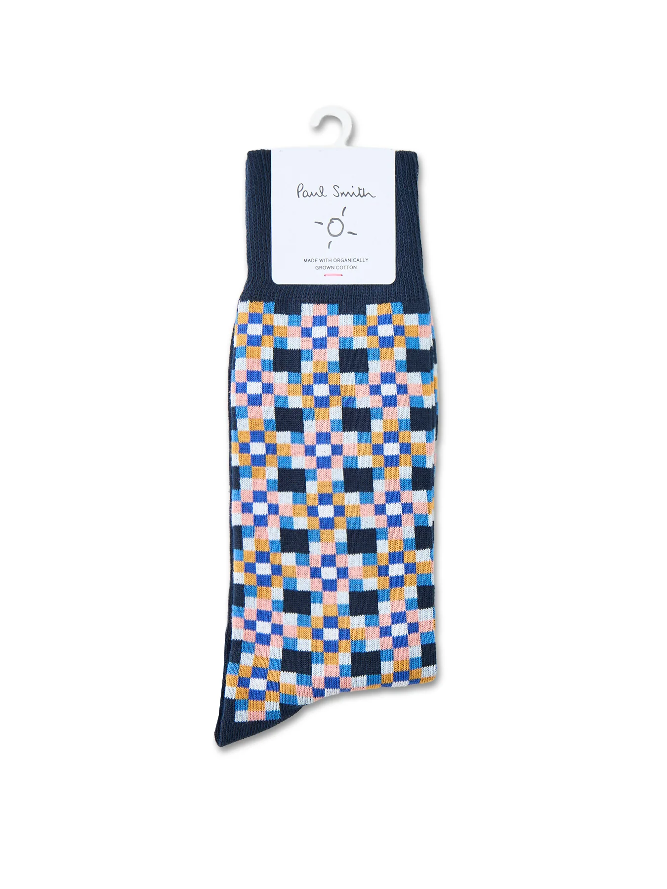 Nicolas Tiles Crew Socks Navy