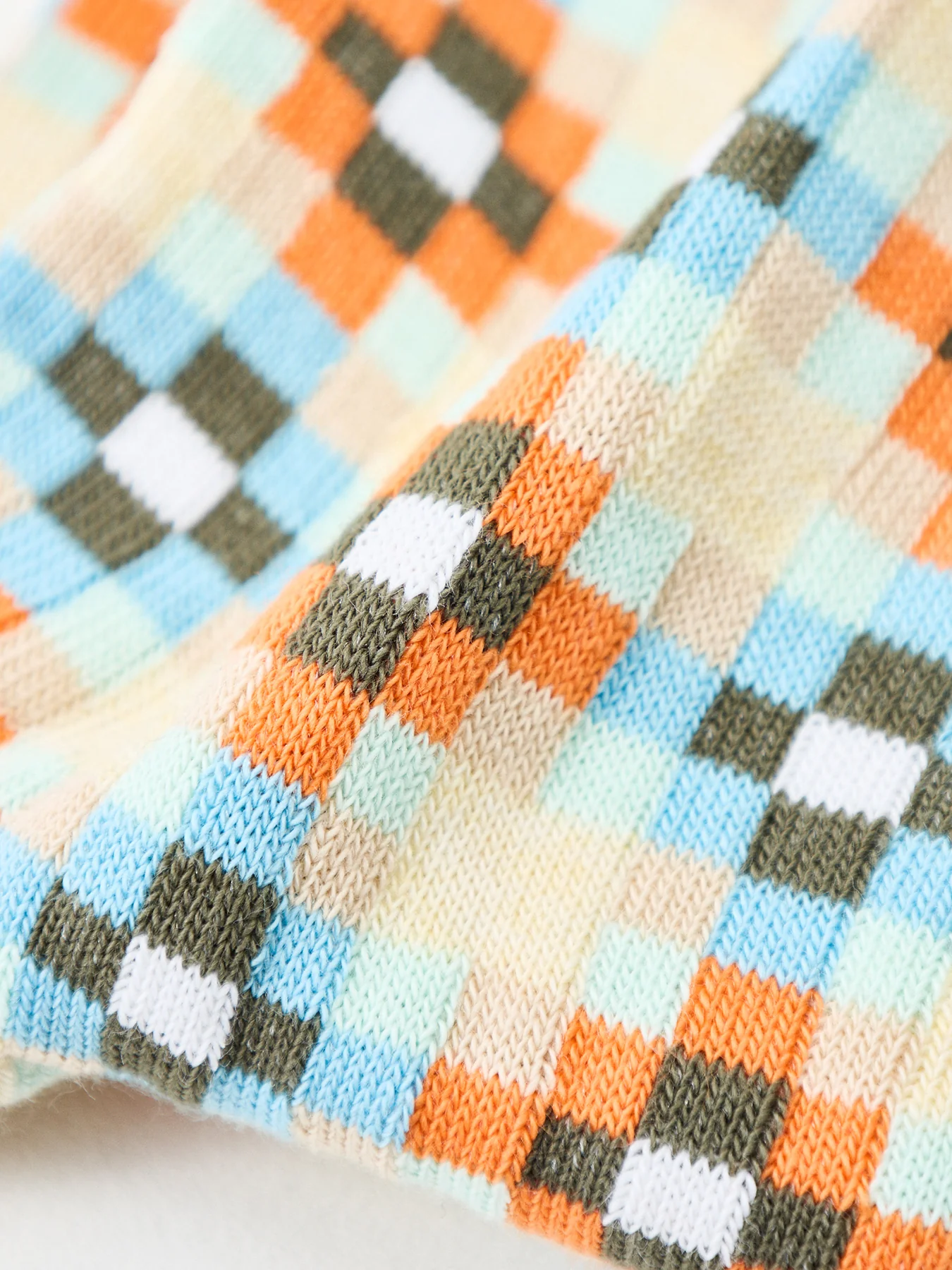 Nicolas Tiles Crew Socks Yellow - Image 2