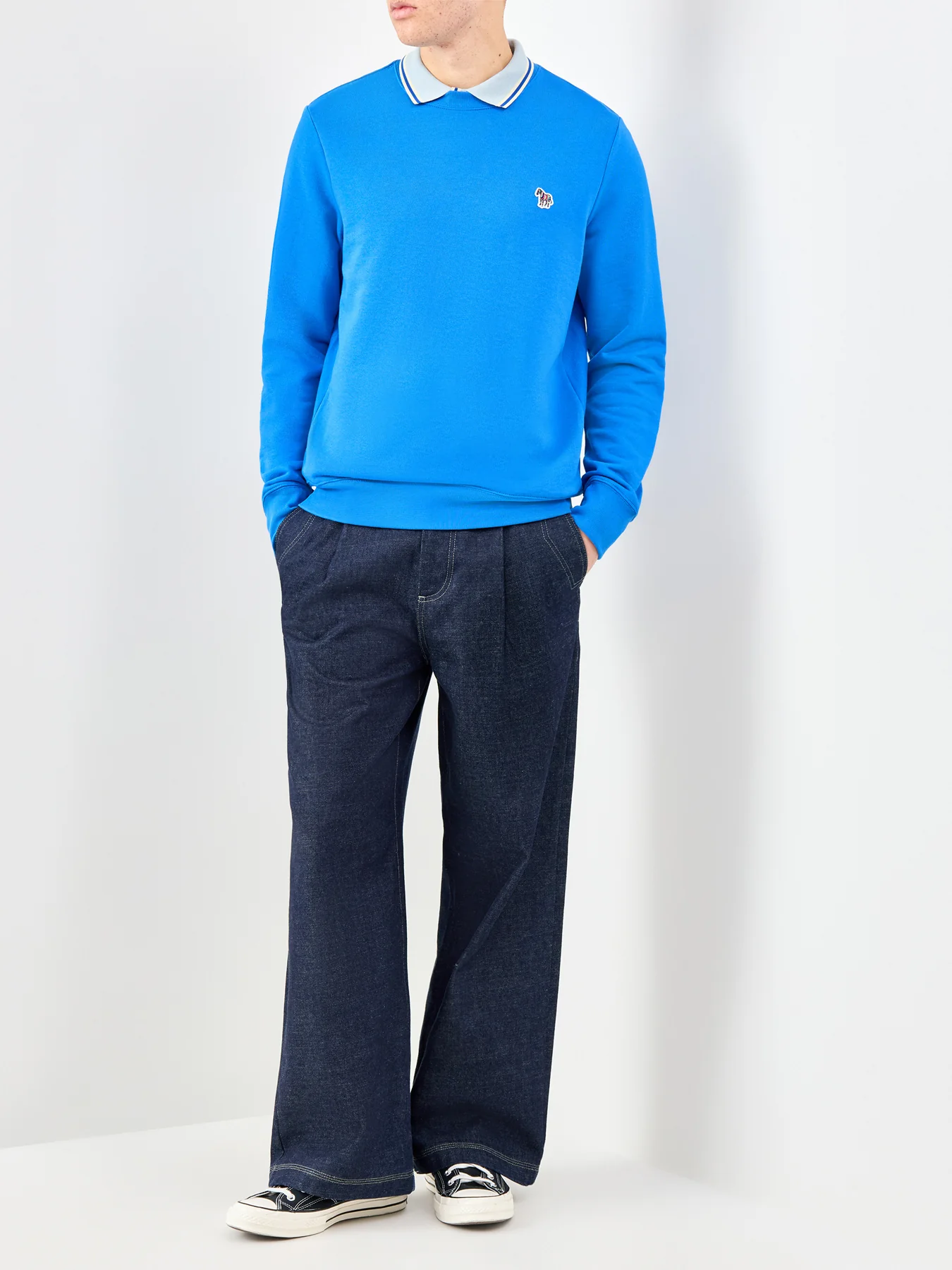 Zebra Logo Sweatshirt Blue - Image 2