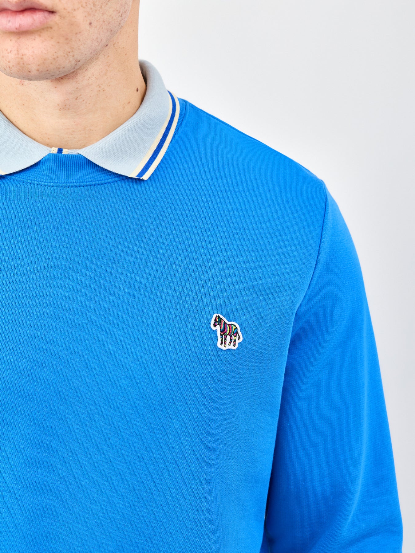 Zebra Logo Sweatshirt Blue - Image 3