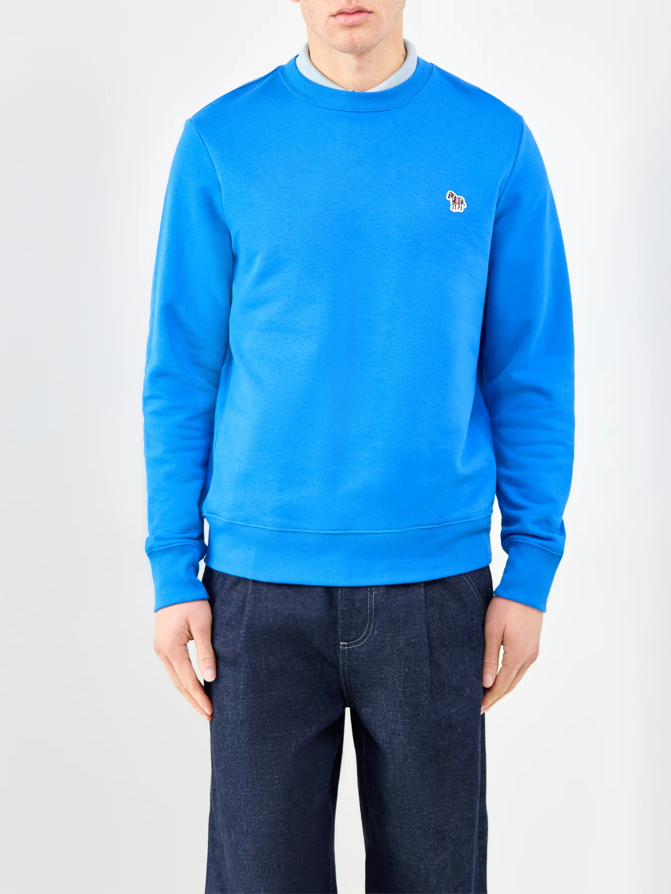 Zebra Logo Sweatshirt Blue - Image 4