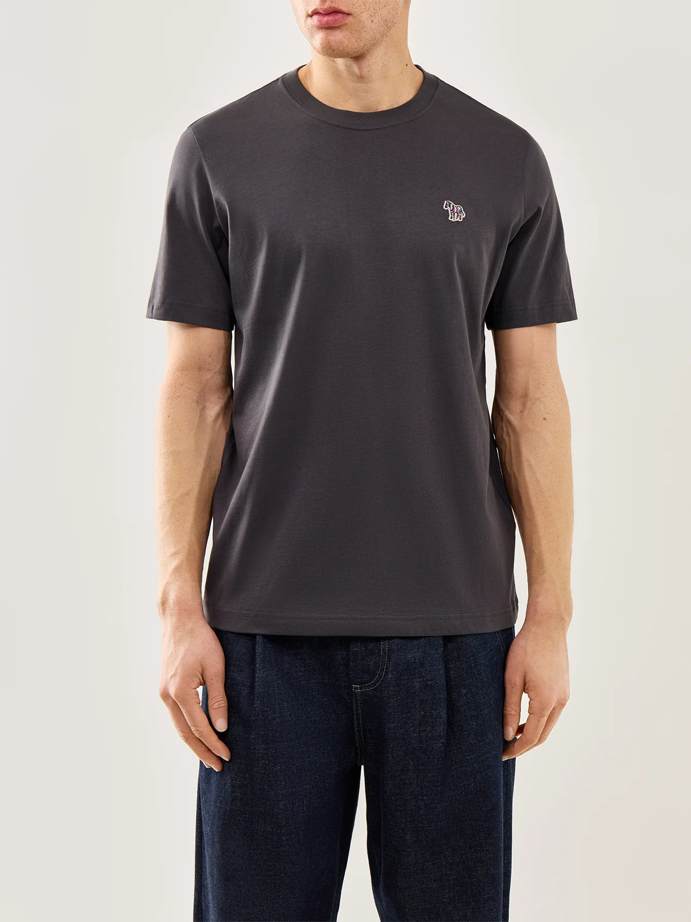 Zebra Graphic T-Shirt Grey - Image 4