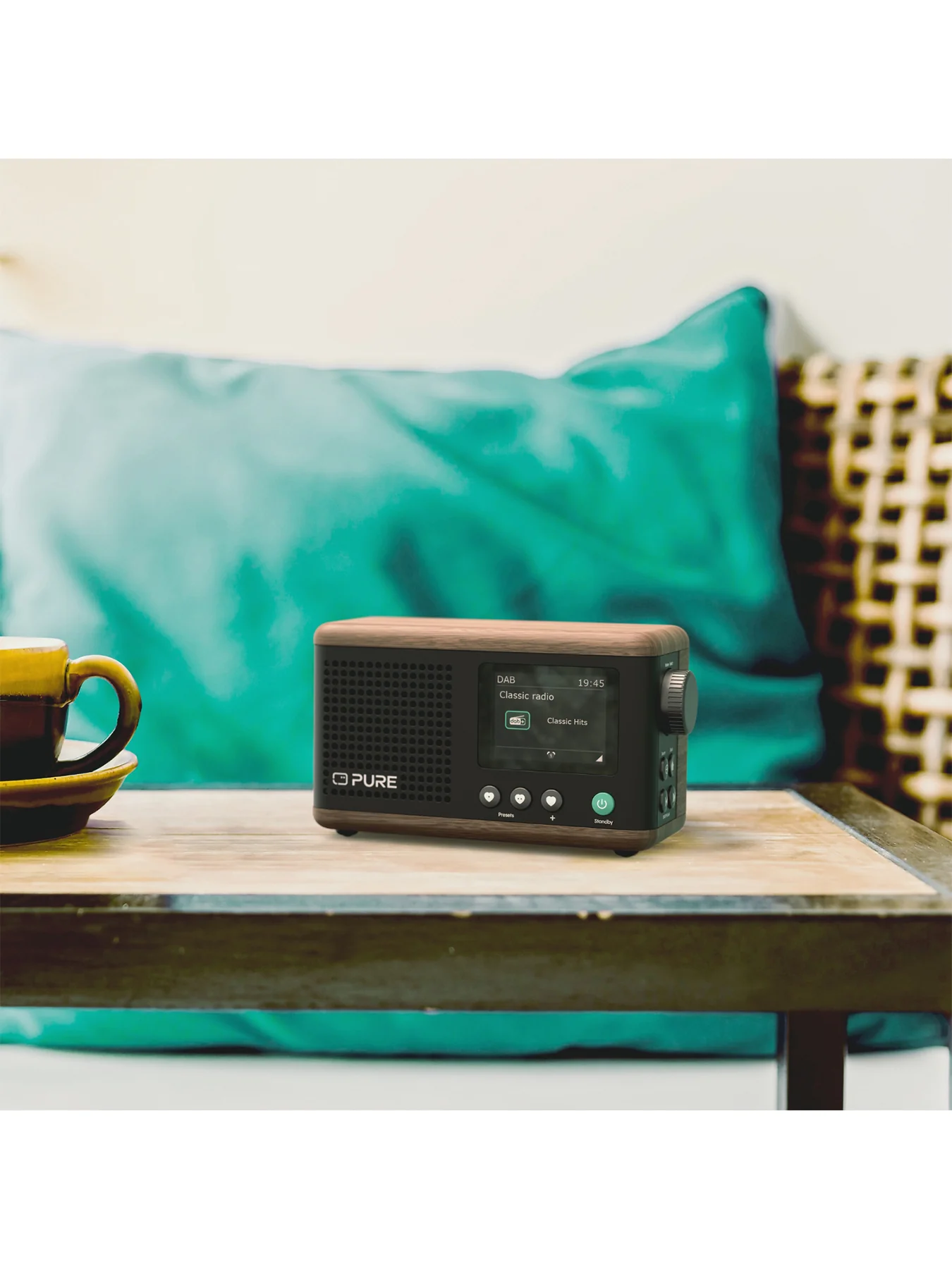 Classic Mini Portable DAB Digital Radio Black - Image 2