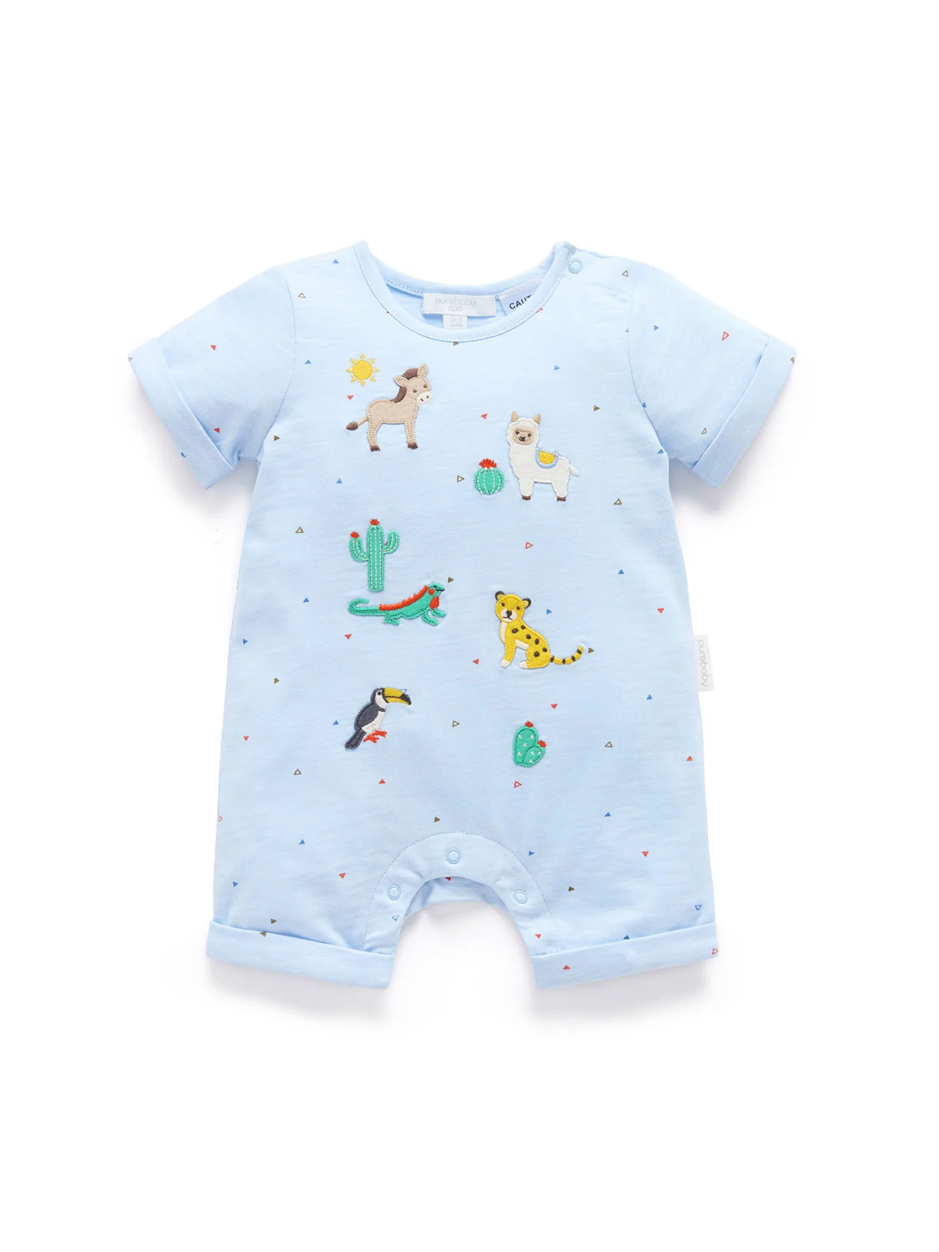 Baby Animal Fiesta Short Growsuit