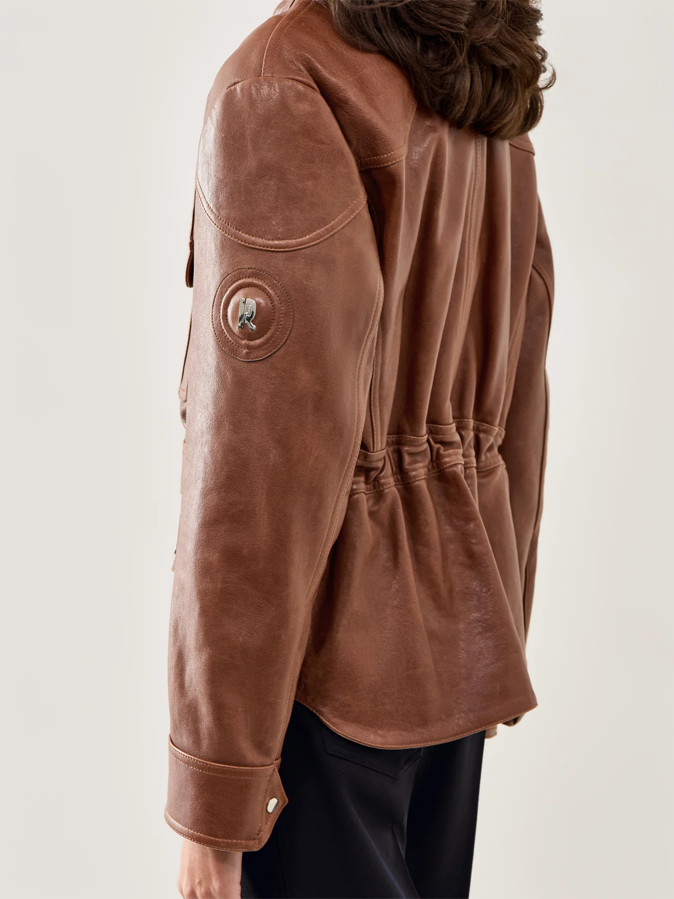 Leather Zip-Front Jacket - Image 3