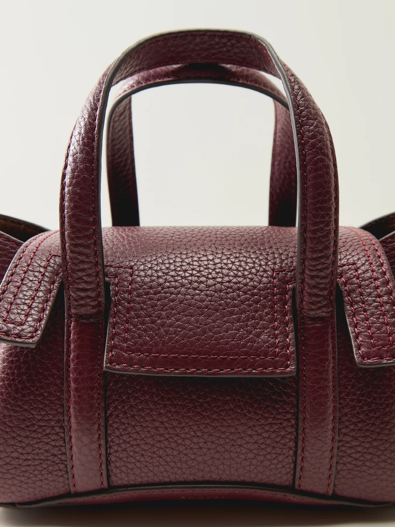 Chancery Small Flapover Grab Burgundy - Image 5