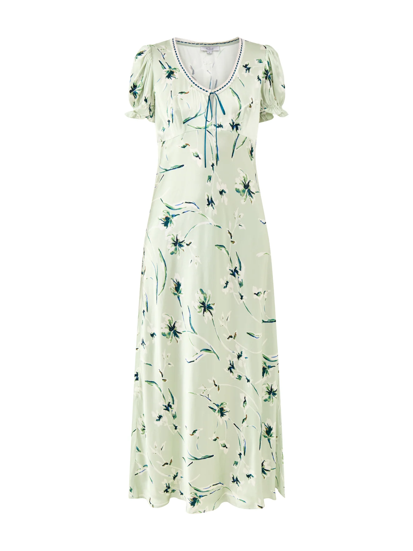 Allison Fitted Midi Dress Mint