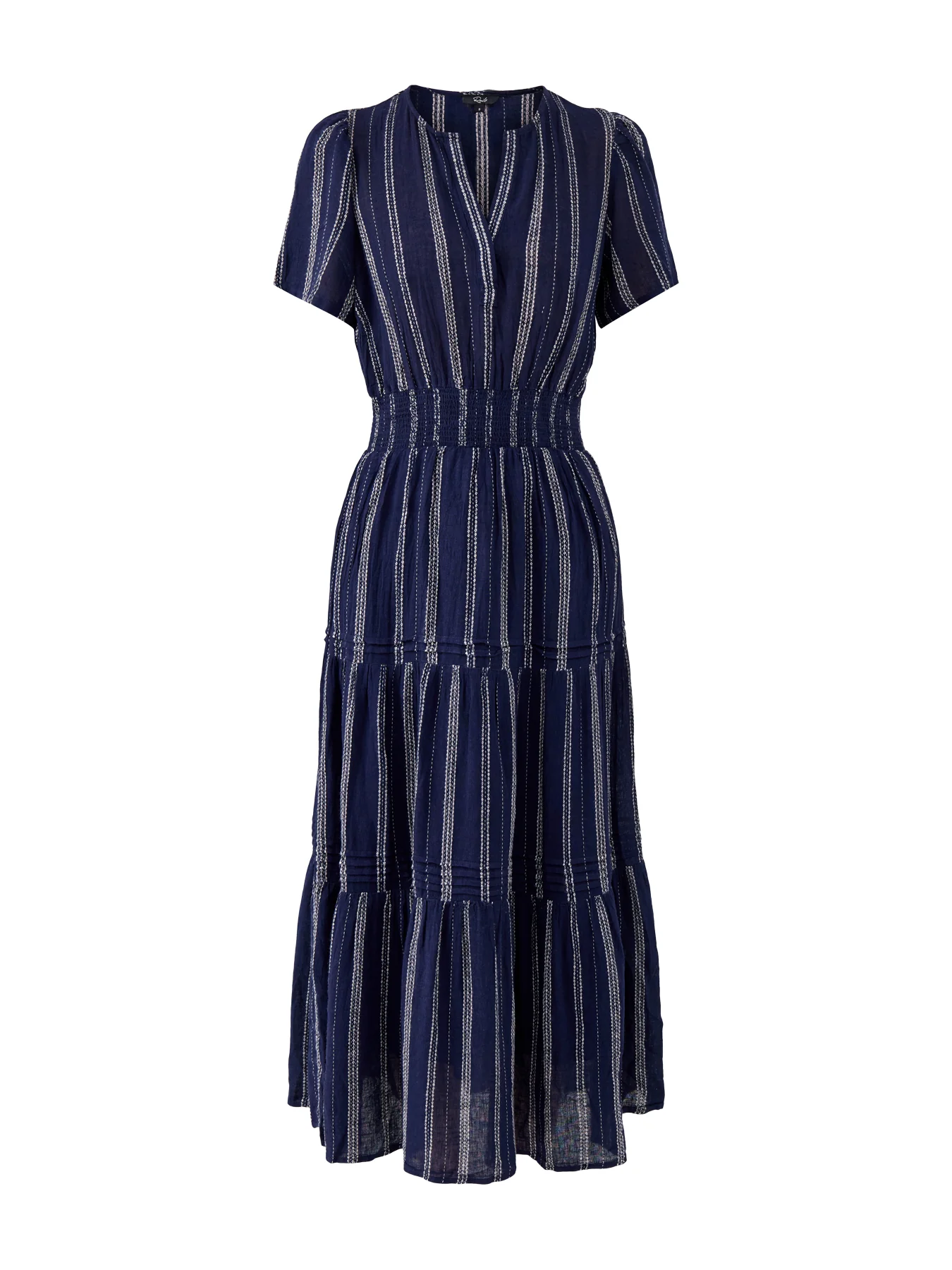 Cannes Fitted Midi Dress Stripe